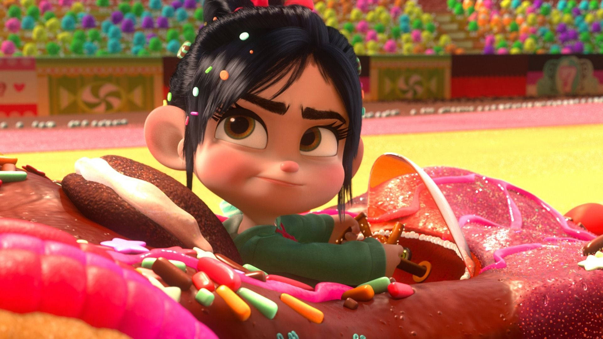 Download Wreck It Ralph Vanellope Candy Kart Wallpaper