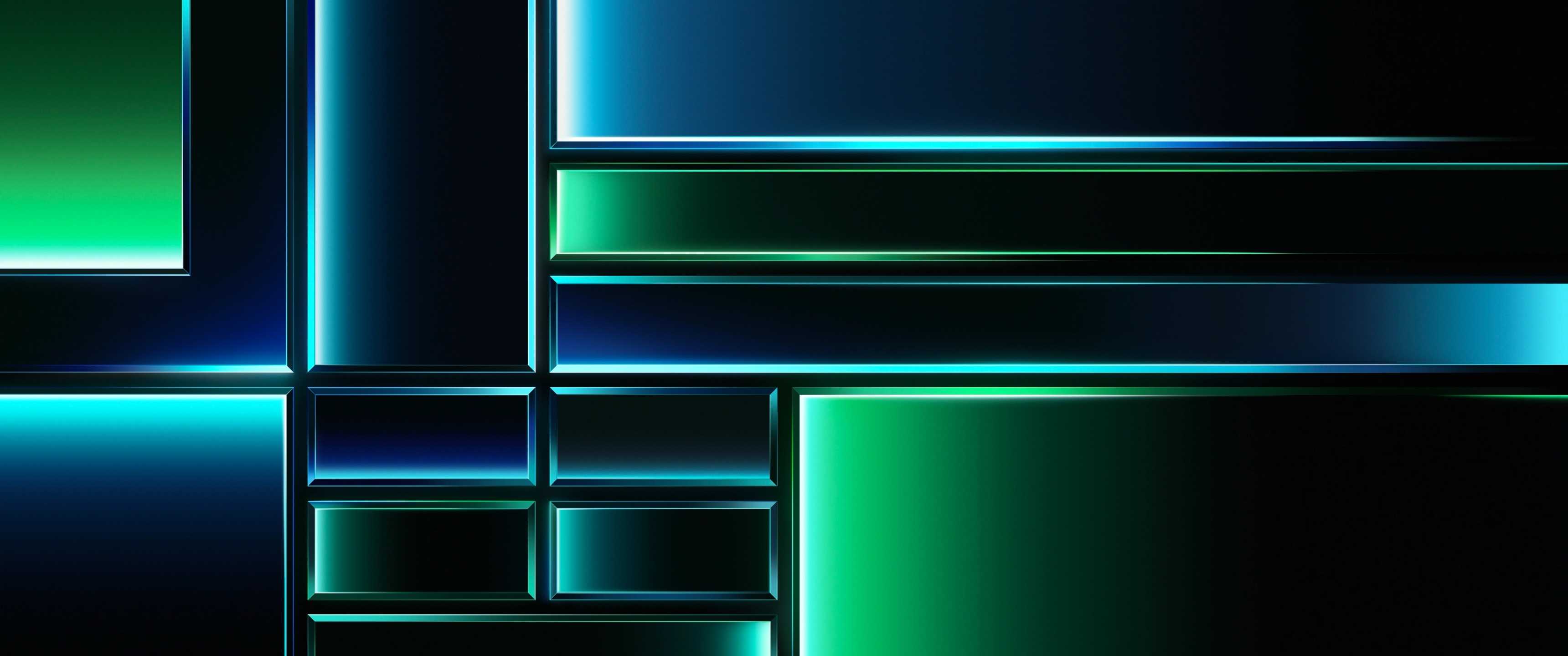 Grid Wallpaper 4K, Dark theme, Green