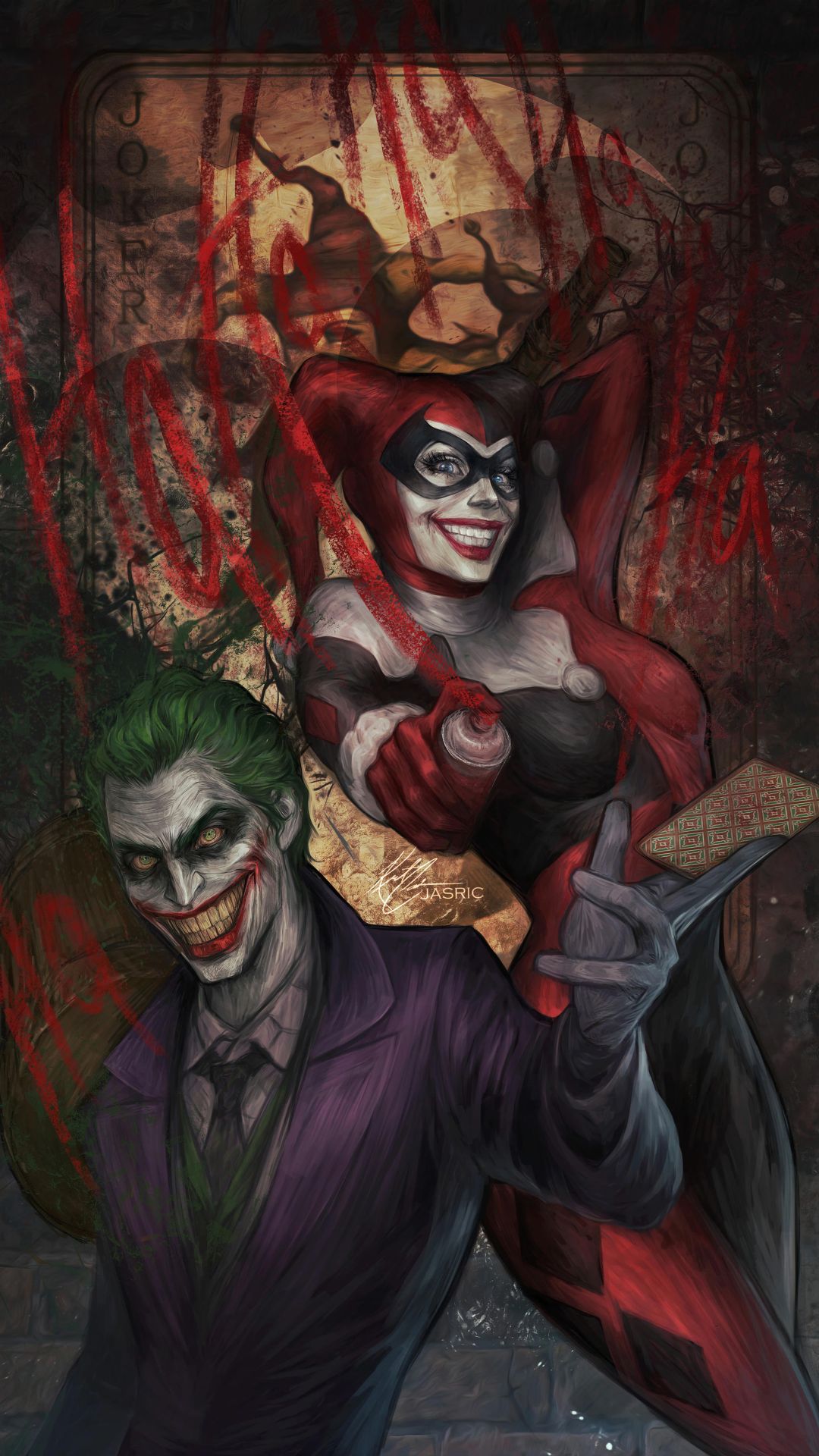 Joker and Harley Quinn iPhone Wallpaper Joker and Harley Quinn iPhone Wallpaper