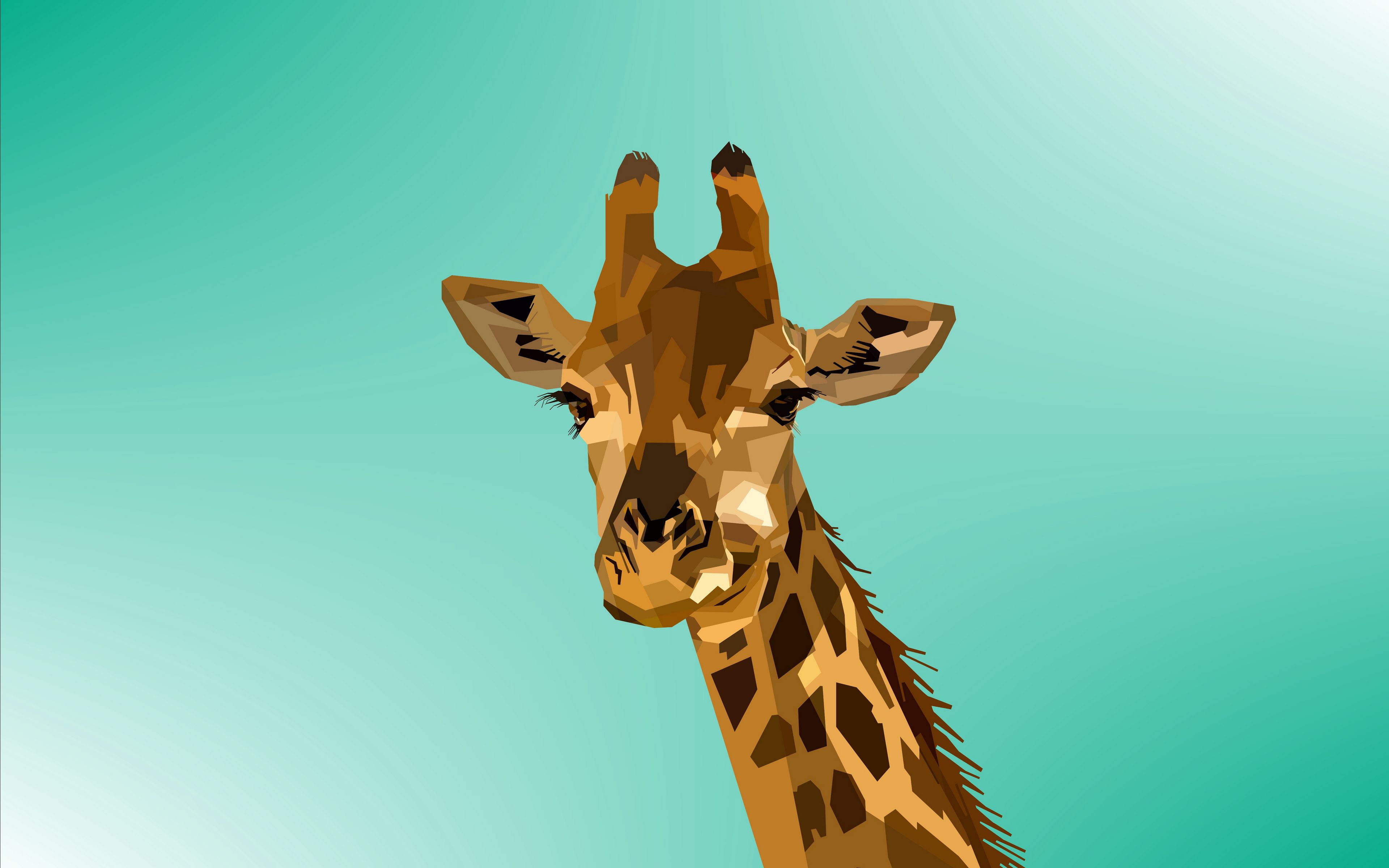 Download wallpaper 3840x2400 giraffe