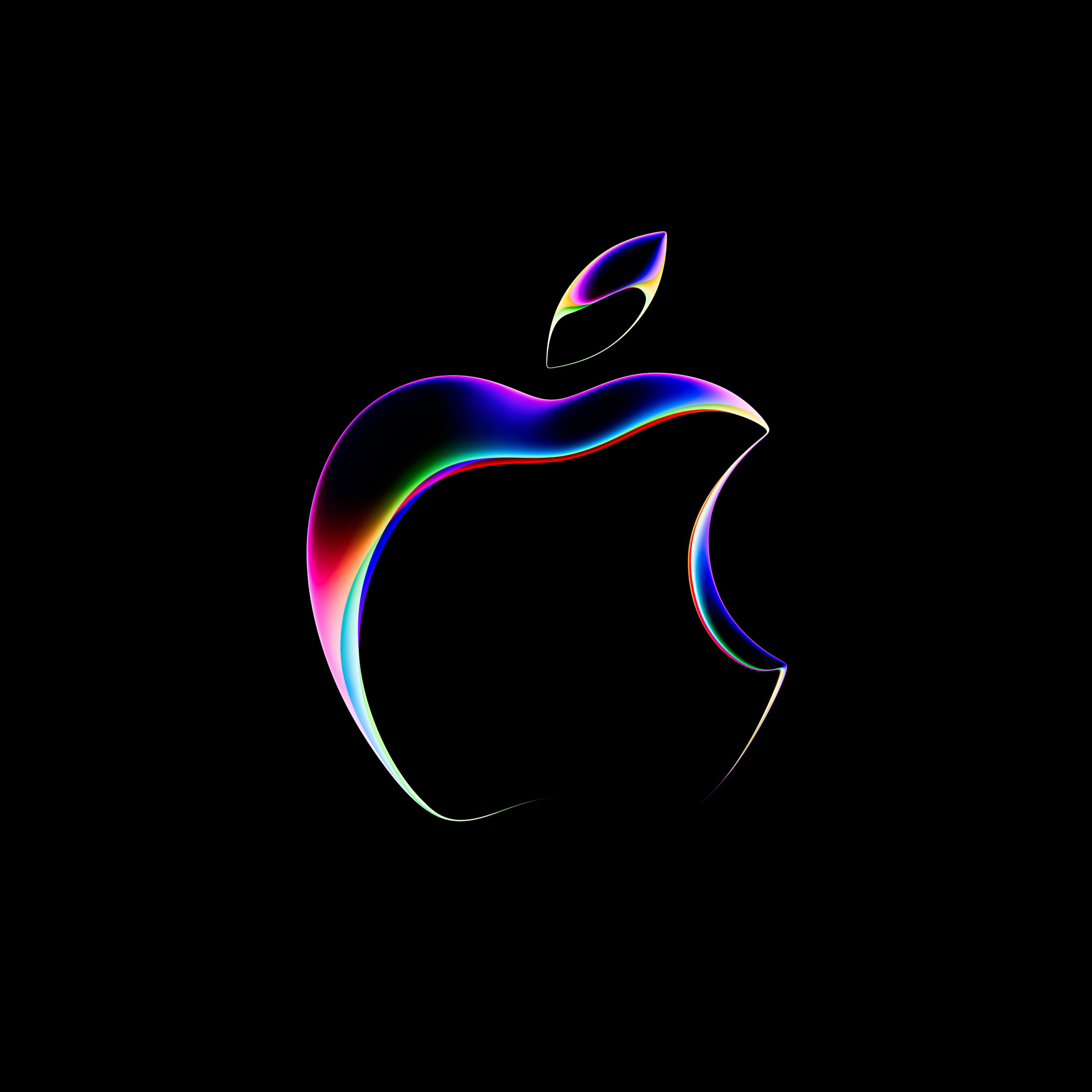 WWDC 2023 Wallpaper 4K, Apple logo, Black background, 5K