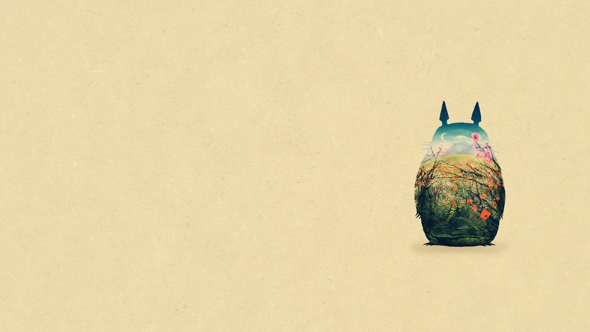 My Neighbor Totoro, Totoro, simple background, Studio Ghibli Gallery HD Wallpaper