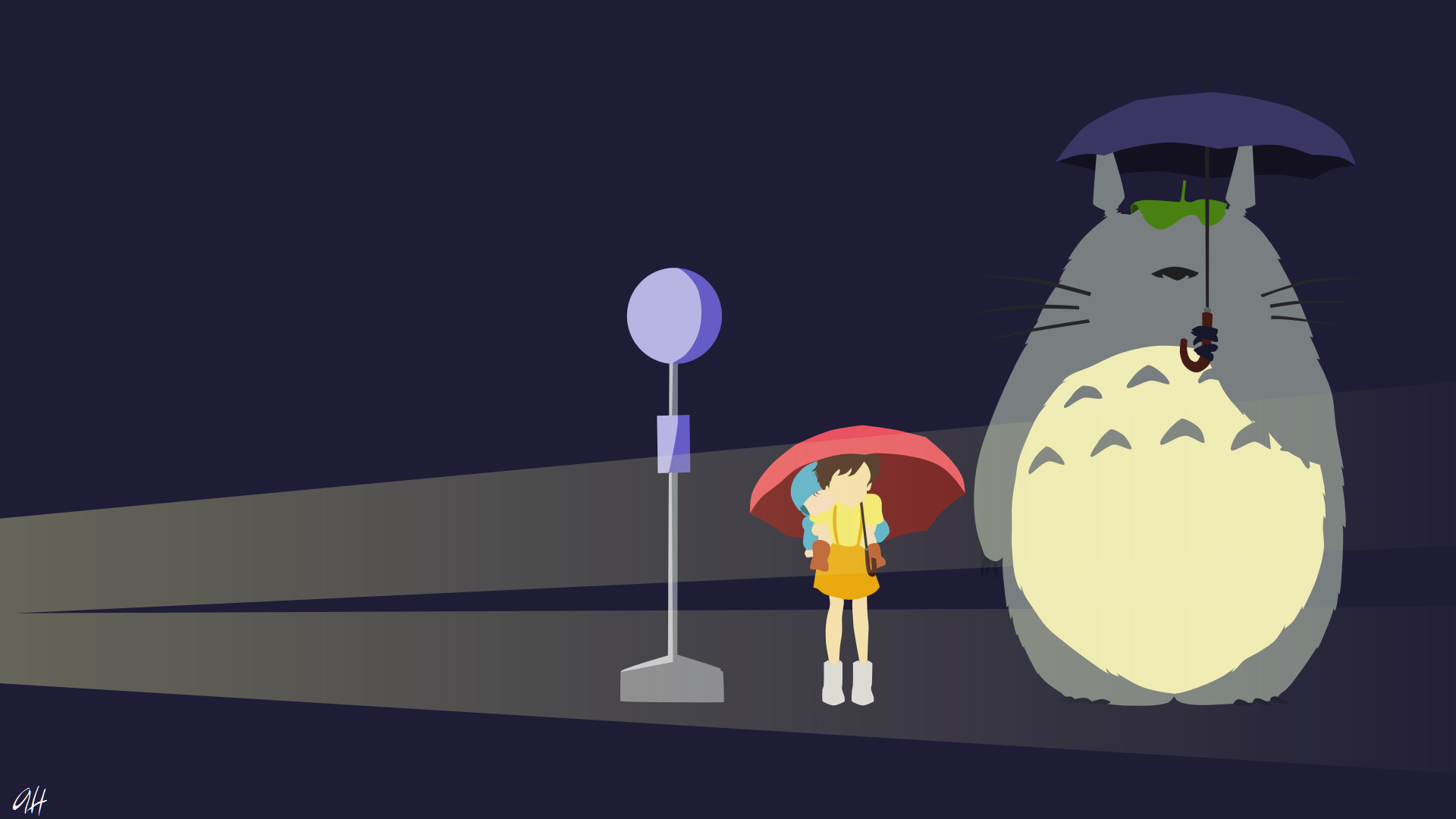1920x1080 Anime, Minimalist, My Neighbor Totoro Gallery HD Wallpaper
