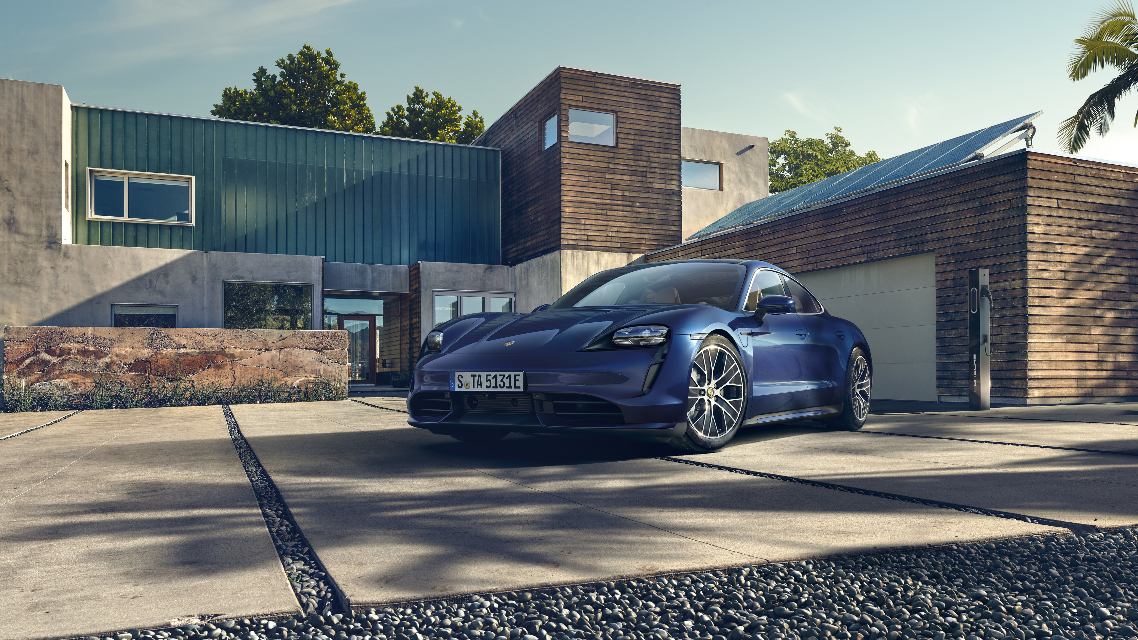 Wallpaper 4k Porsche Taycan Turbo 2019 Wallpaper