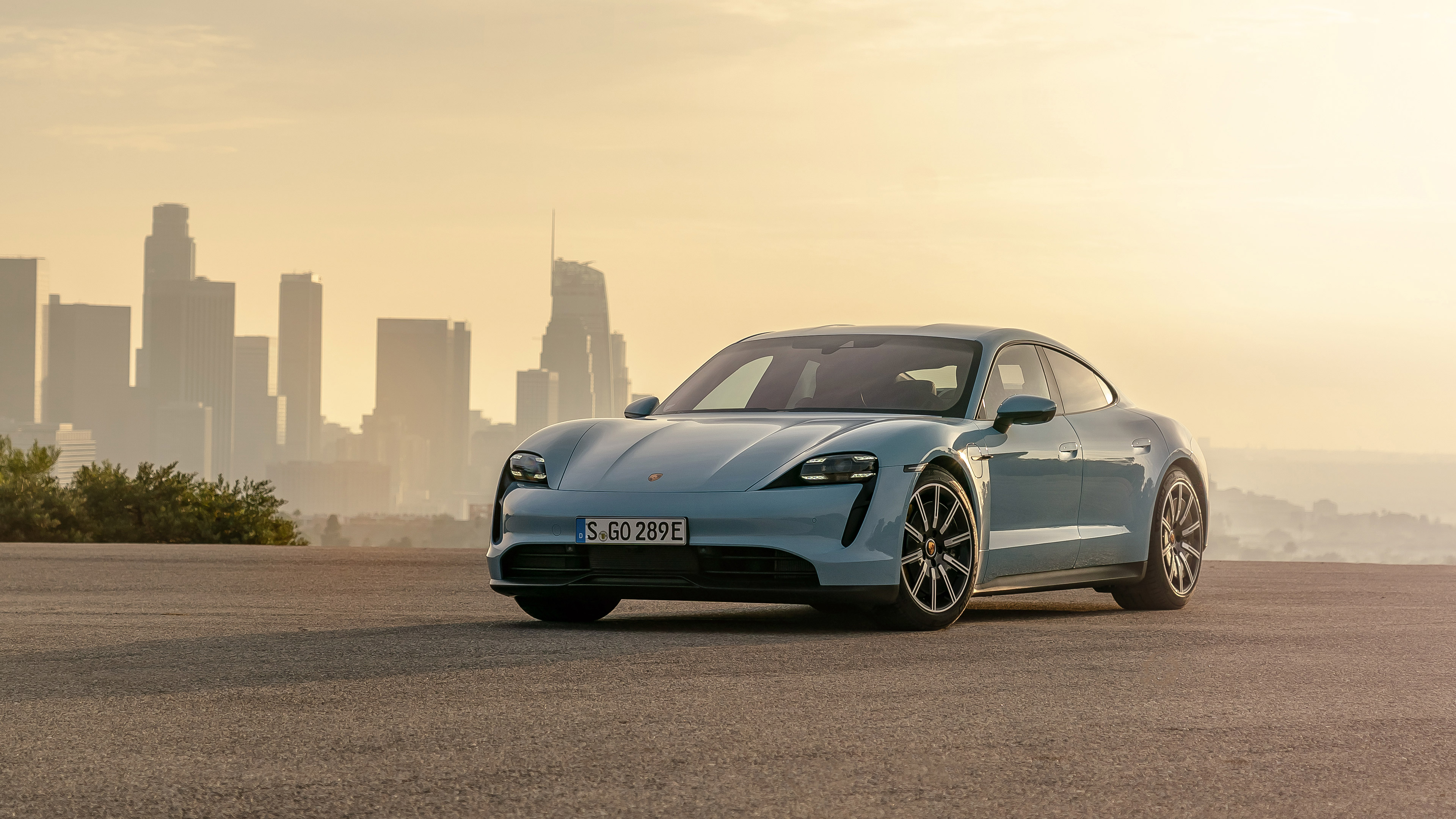 Porsche Taycan 4S 4K, Porsche, Porsche Taycan, Car, Sport Car, Blue Car Gallery HD Wallpaper