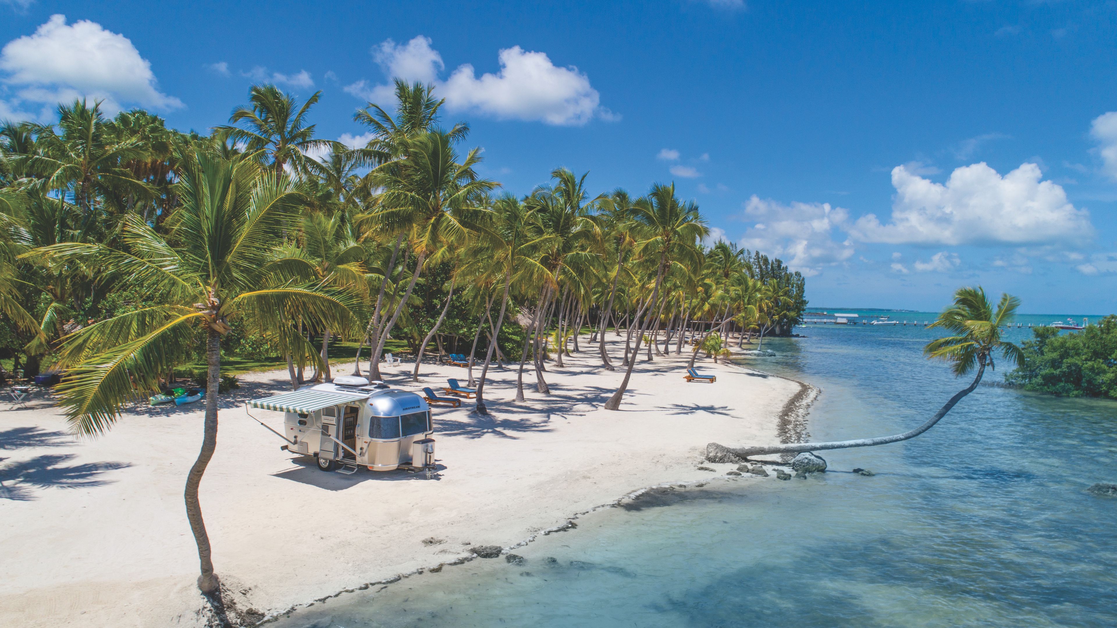 Download wallpaper 3840x2160 palms, tropics, paradise, rest, ocean, islamorada, florida, united states 4k uhd 16:9 HD background