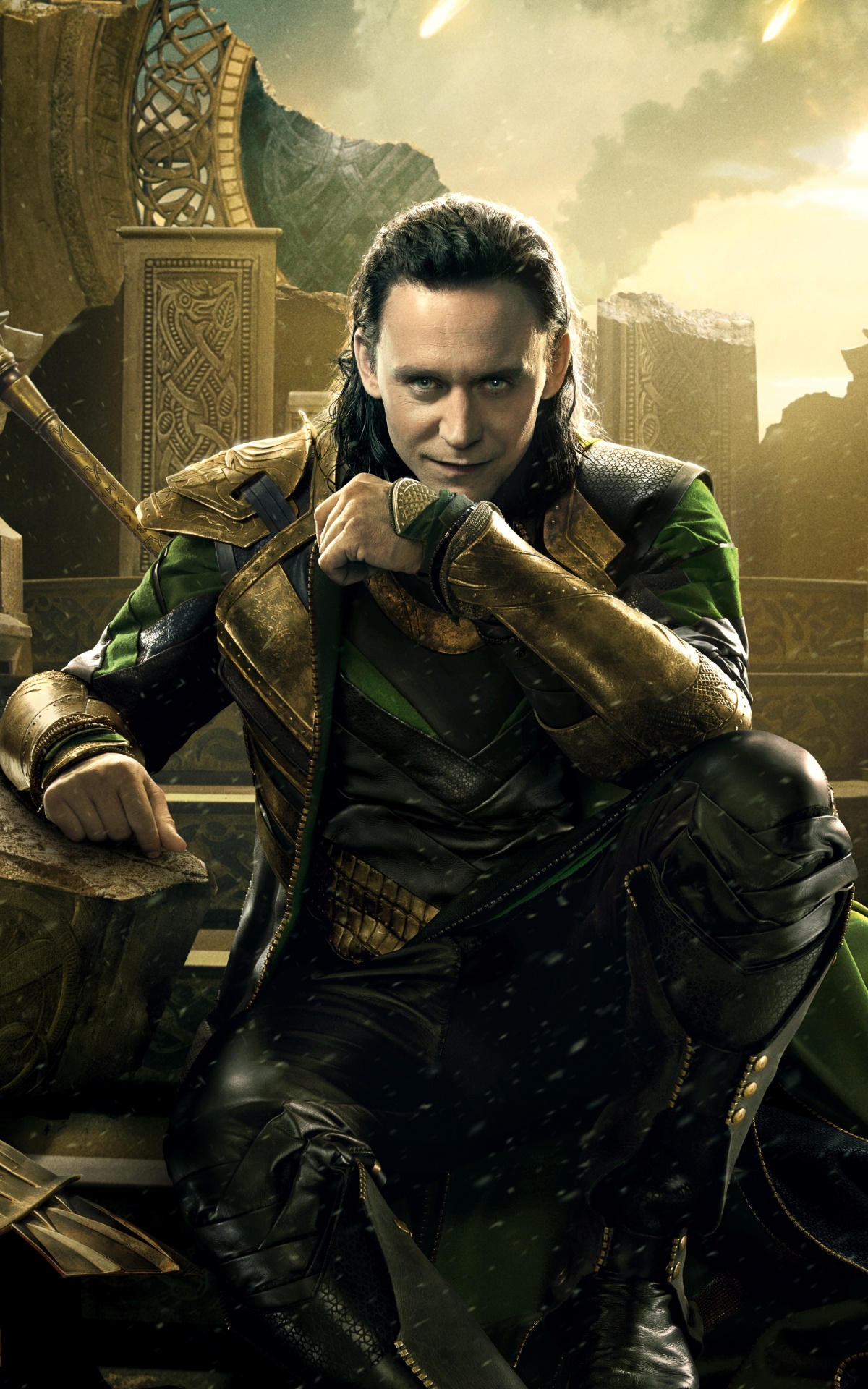 Wallpaper / Movie Thor: The Dark World Phone Wallpaper, Loki (Marvel Comics), Tom Hiddleston, 1200x1920 free download