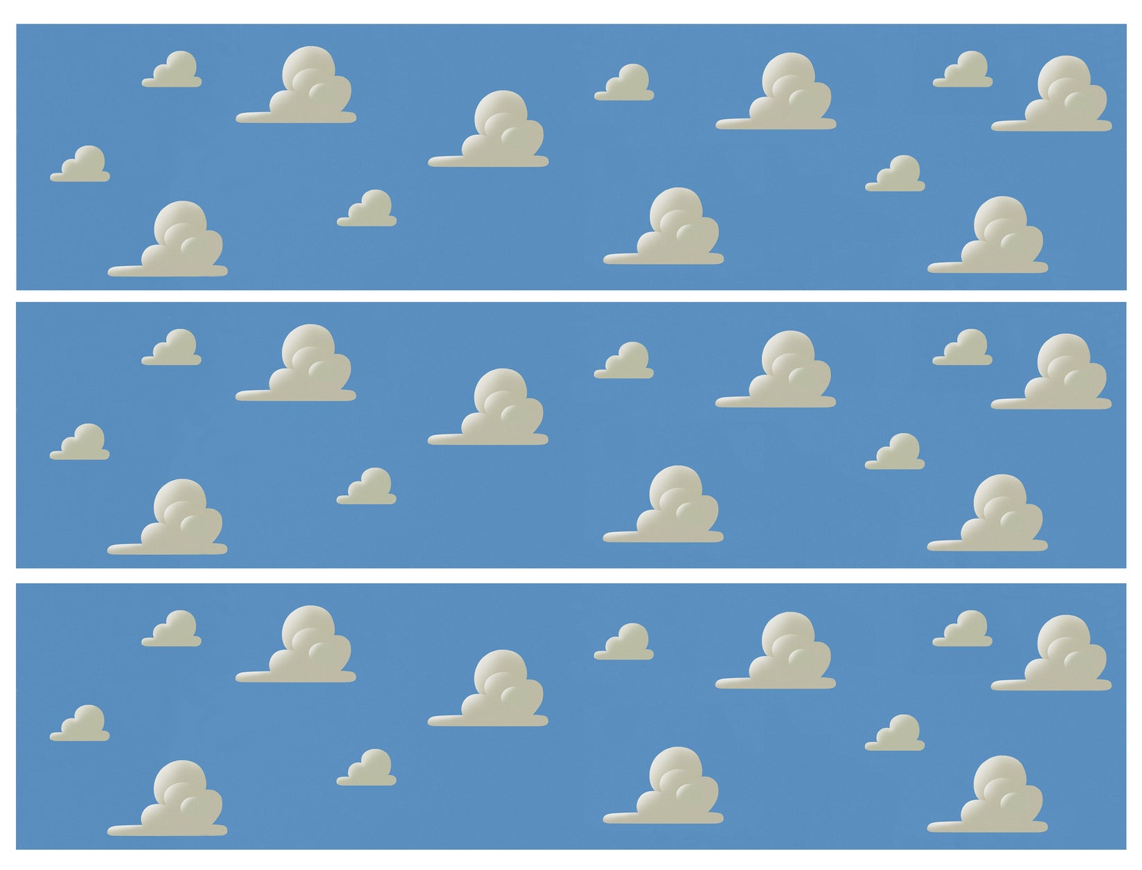 Toy Story Inspired Wallpaper Cloud Border Strips Edible Cake Topper Im