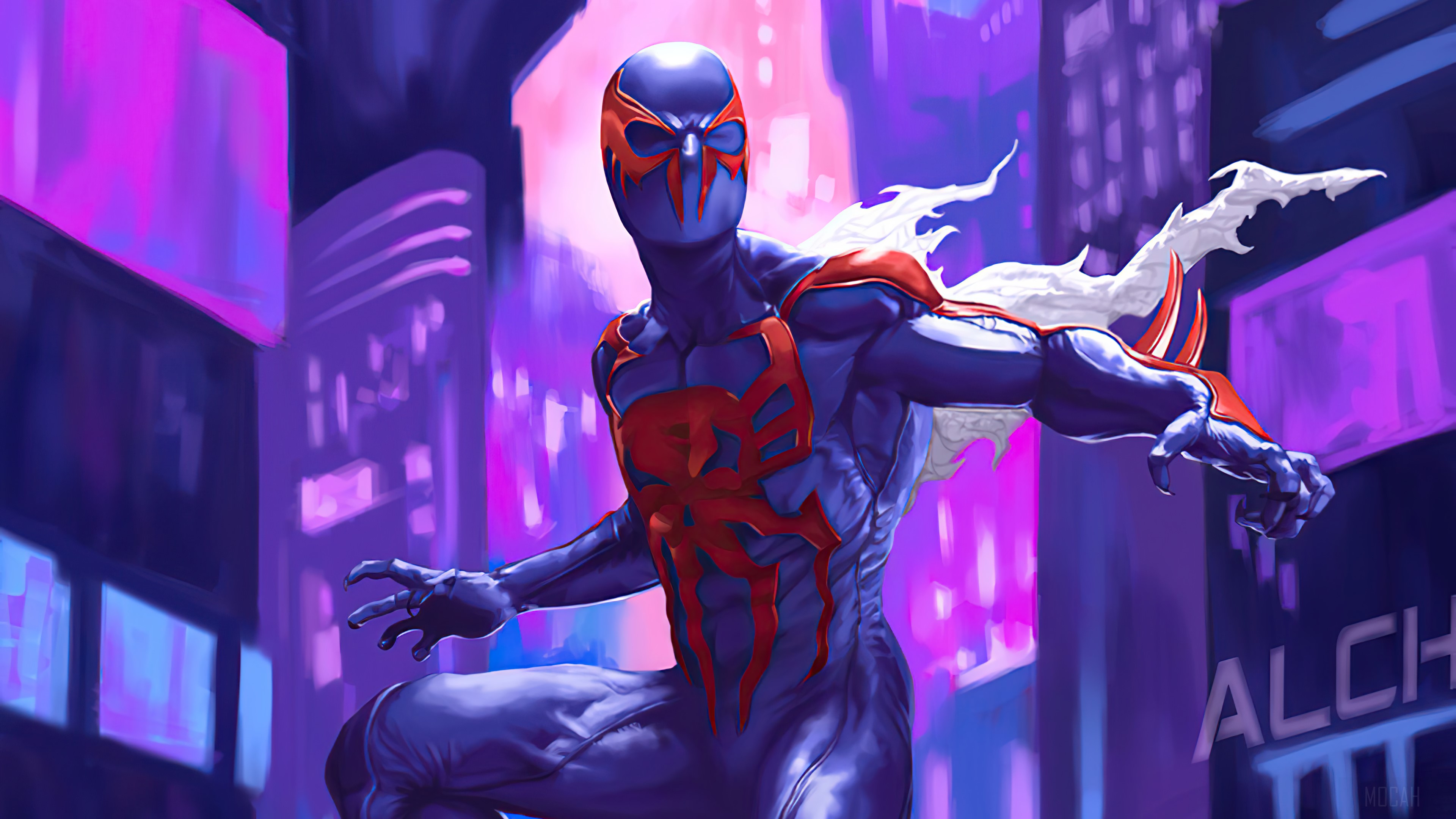 Spider Man, Spider Man 2099, Marvel Comics, Superhero, Comics, Comic, Superheroes, Art 4k Gallery HD Wallpaper