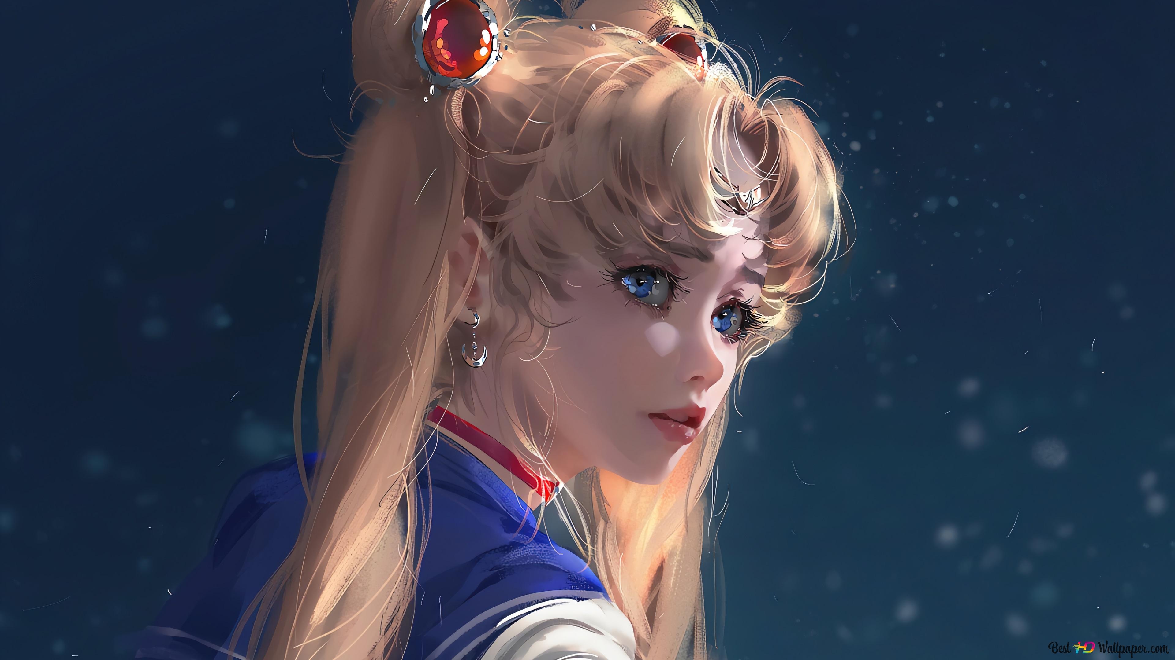 Sailor Moon. Tsukino Usagi 4K wallpaper download