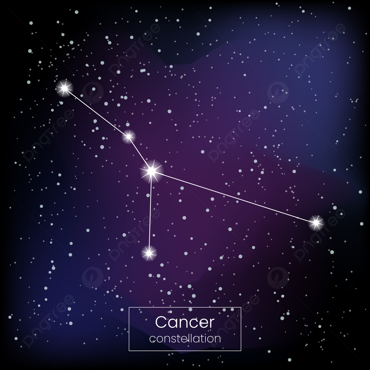 Cancer Constellation Located In The Northern Celestial Hemisphere Background, Cancer, Twelve Constellations, Crab Background Image And Wallpaper for Free Download