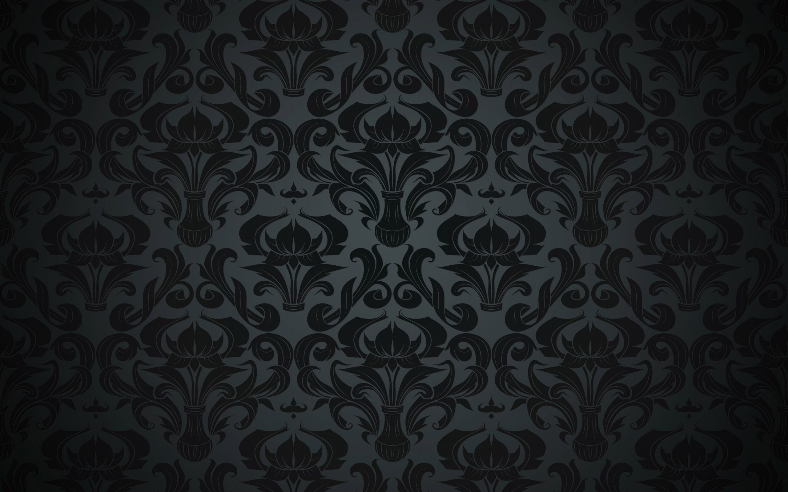 Pattern Black Dark Vintage 4K Wallpaper