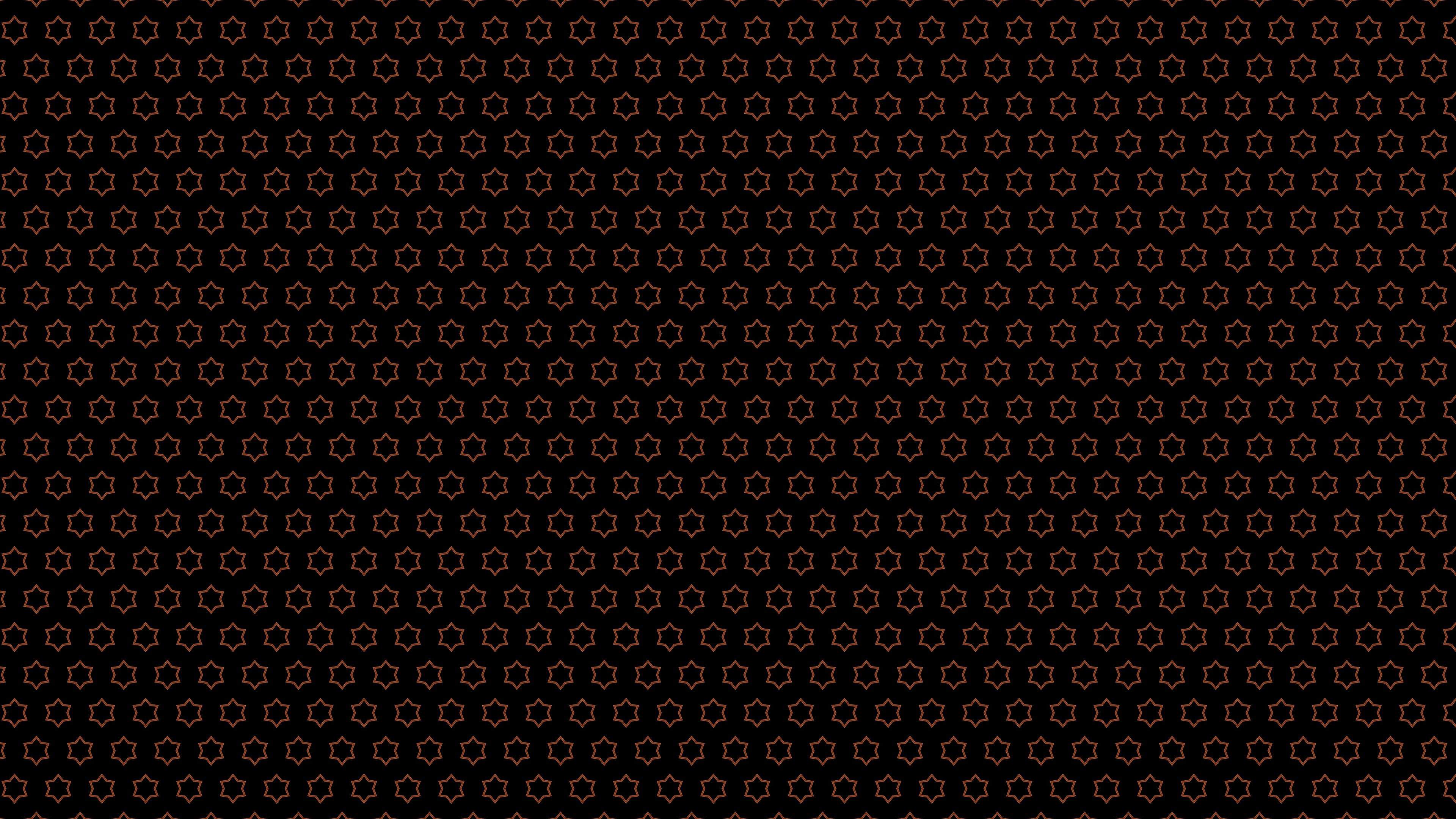 Wallpaper / stars, pattern, small, brown, black background, geometric, 4k free download