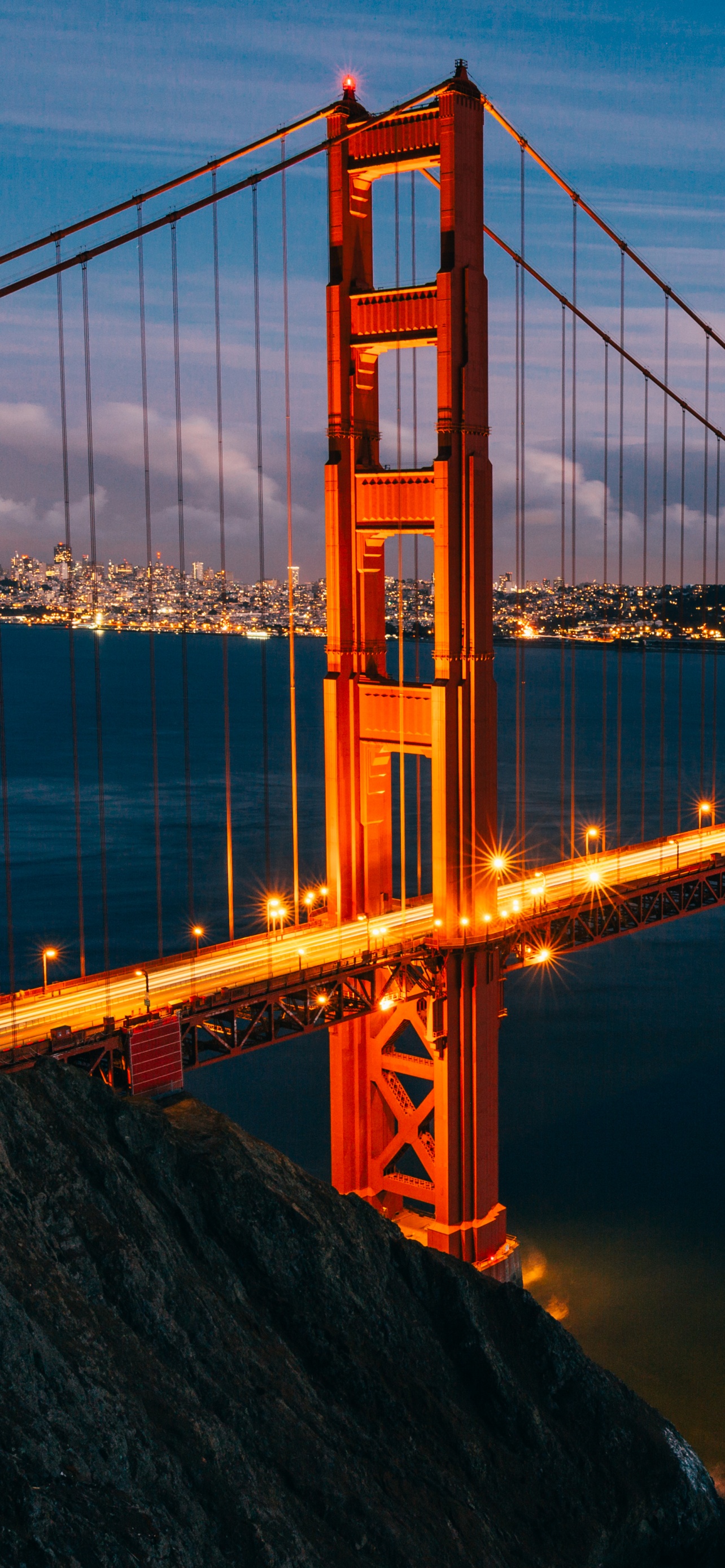 Golden Gate Bridge Wallpaper 4K, Lights
