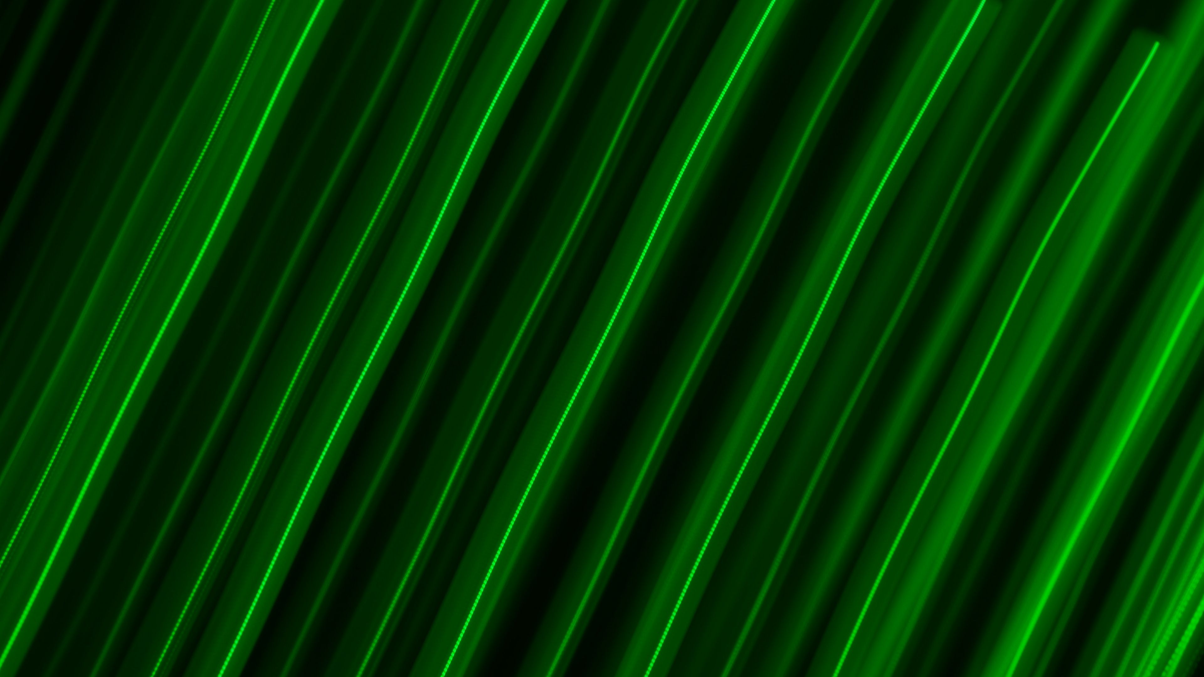 Download wallpaper 3840x2160 stripes, lines, neon, diagonal, green 4k uhd 16:9 HD background