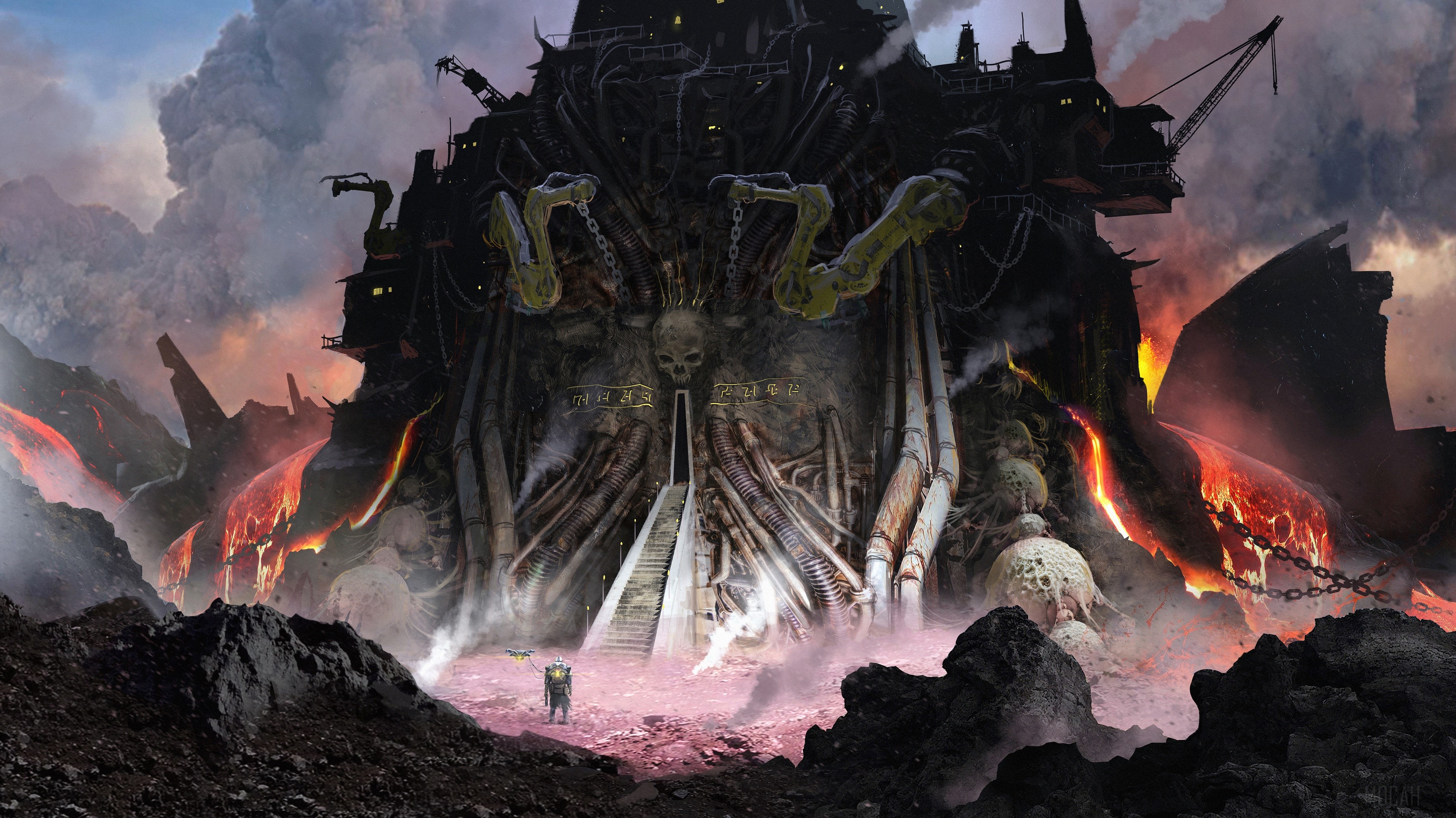 Castle, Dark, Fantasy, Sci Fi 4k Gallery HD Wallpaper