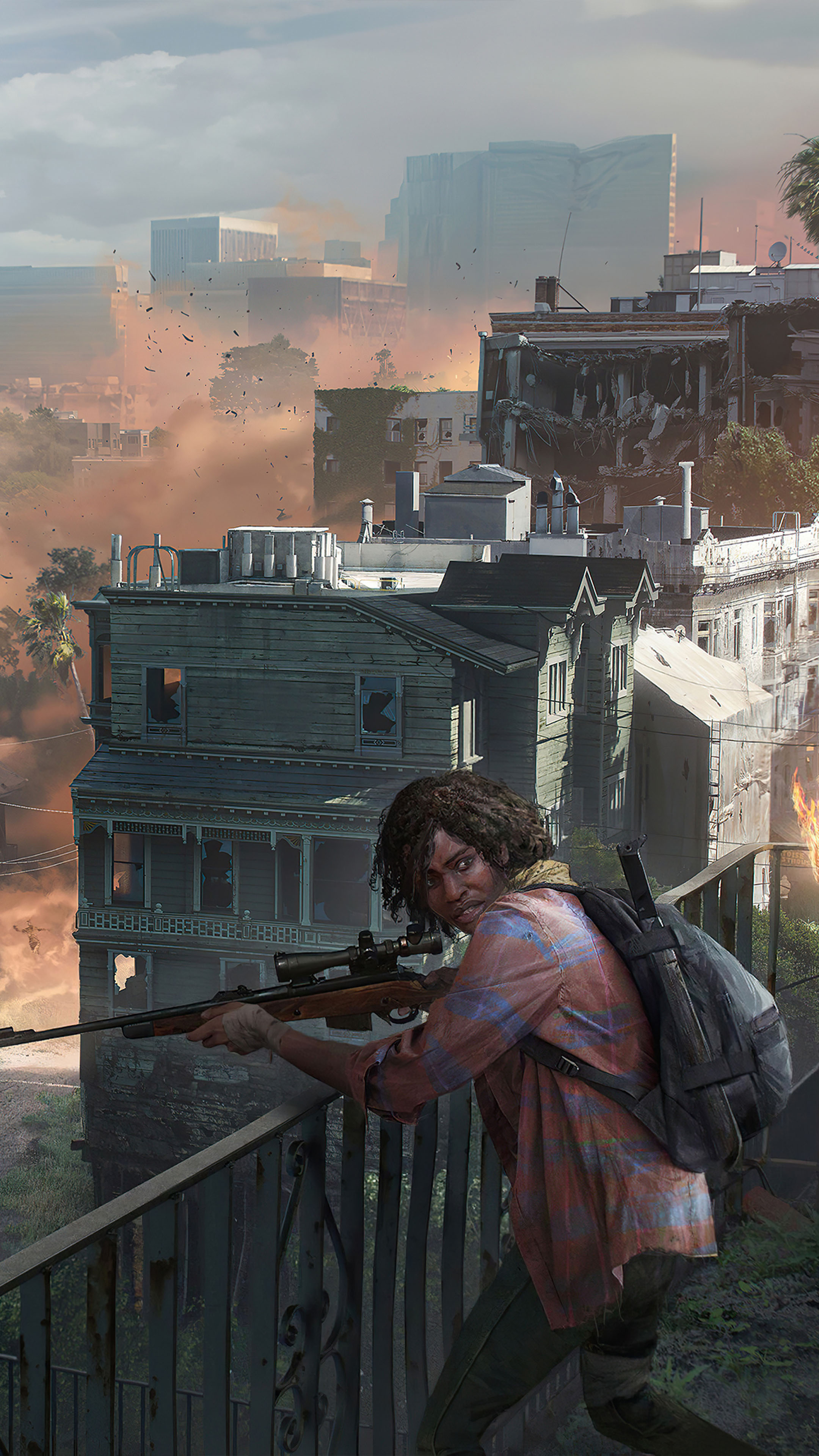 Ellie Hiding The Last of Us 4K Mobile Wallpaper