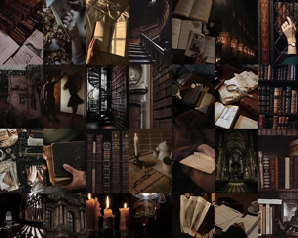 Inflyers Dark Academia Collage Kit