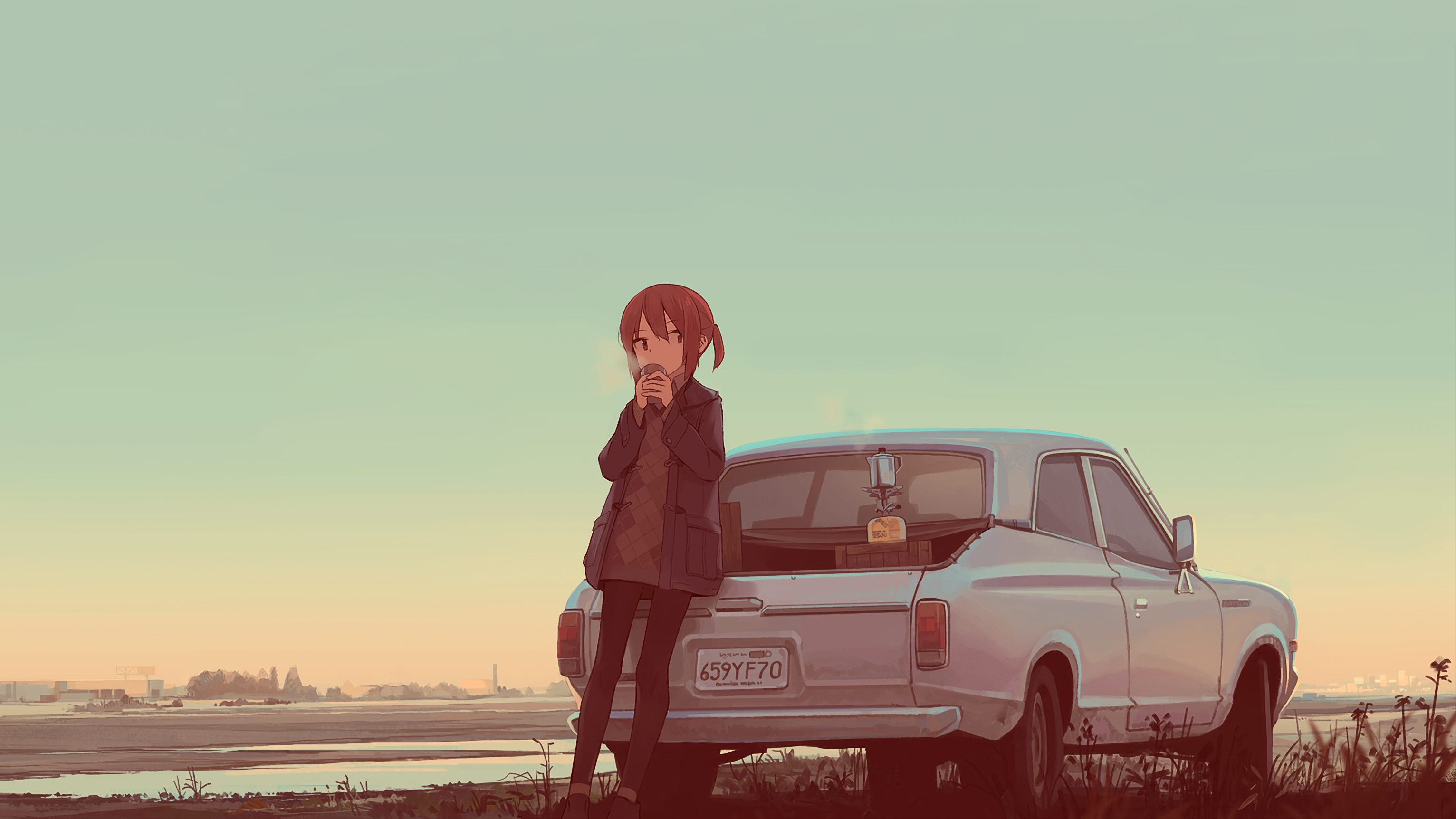 car, anime Gallery HD Wallpaper