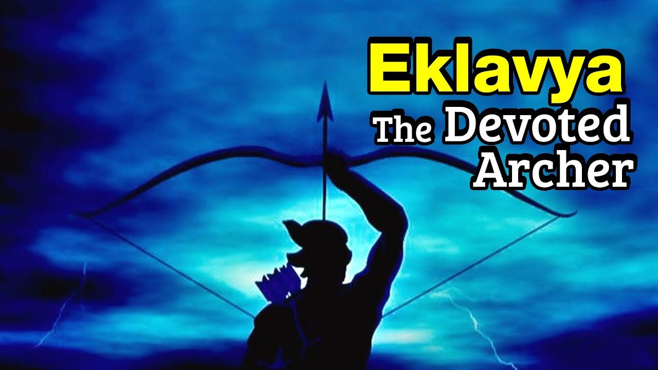 Eklavya Devoted Archer. The Story of Eklavya. Mahabharata. Artha. Funny puns, Blur image background, Devotions