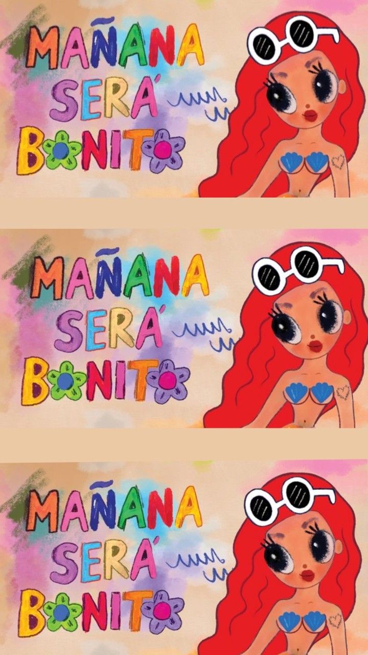 MAÑANA SERÁ BONITO G. Cute wallpaper, Dot painting, Cute drawings