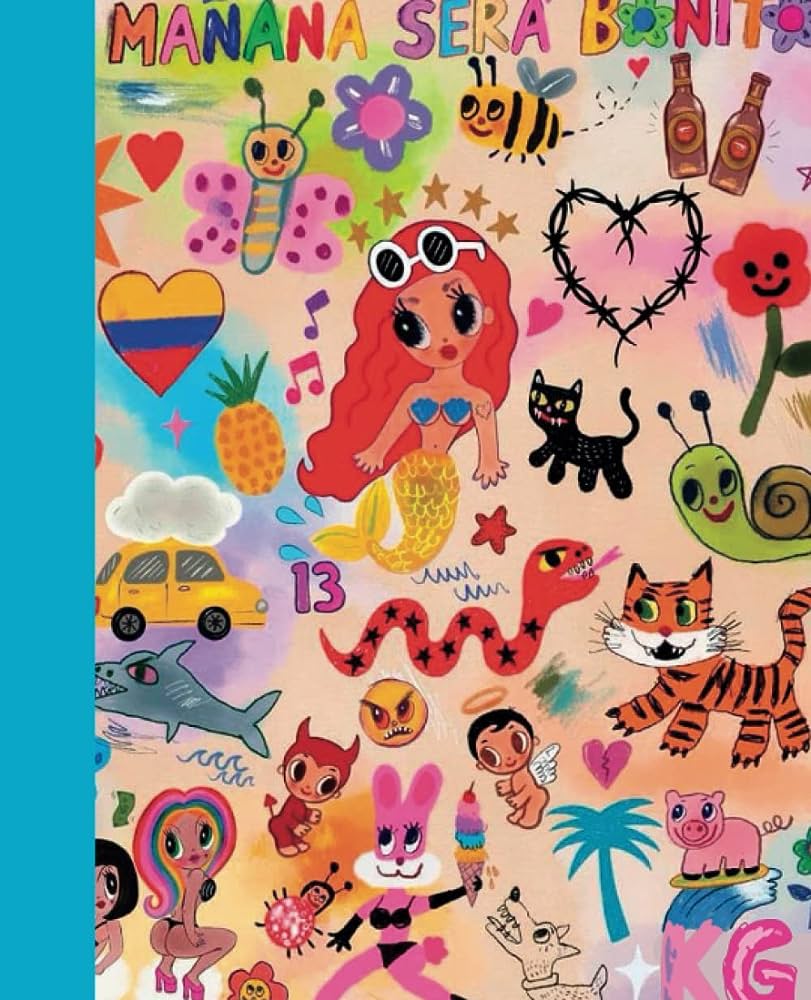 Karol G / Manana Sera Bonito / Aqua / Notebook / 110 Pages / Wide Rule: Spiral, The Marble: Books