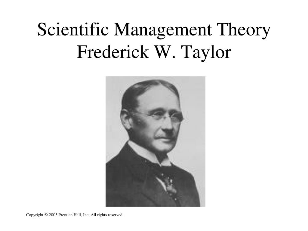 PPT Management Theory Frederick W. Taylor PowerPoint Presentation
