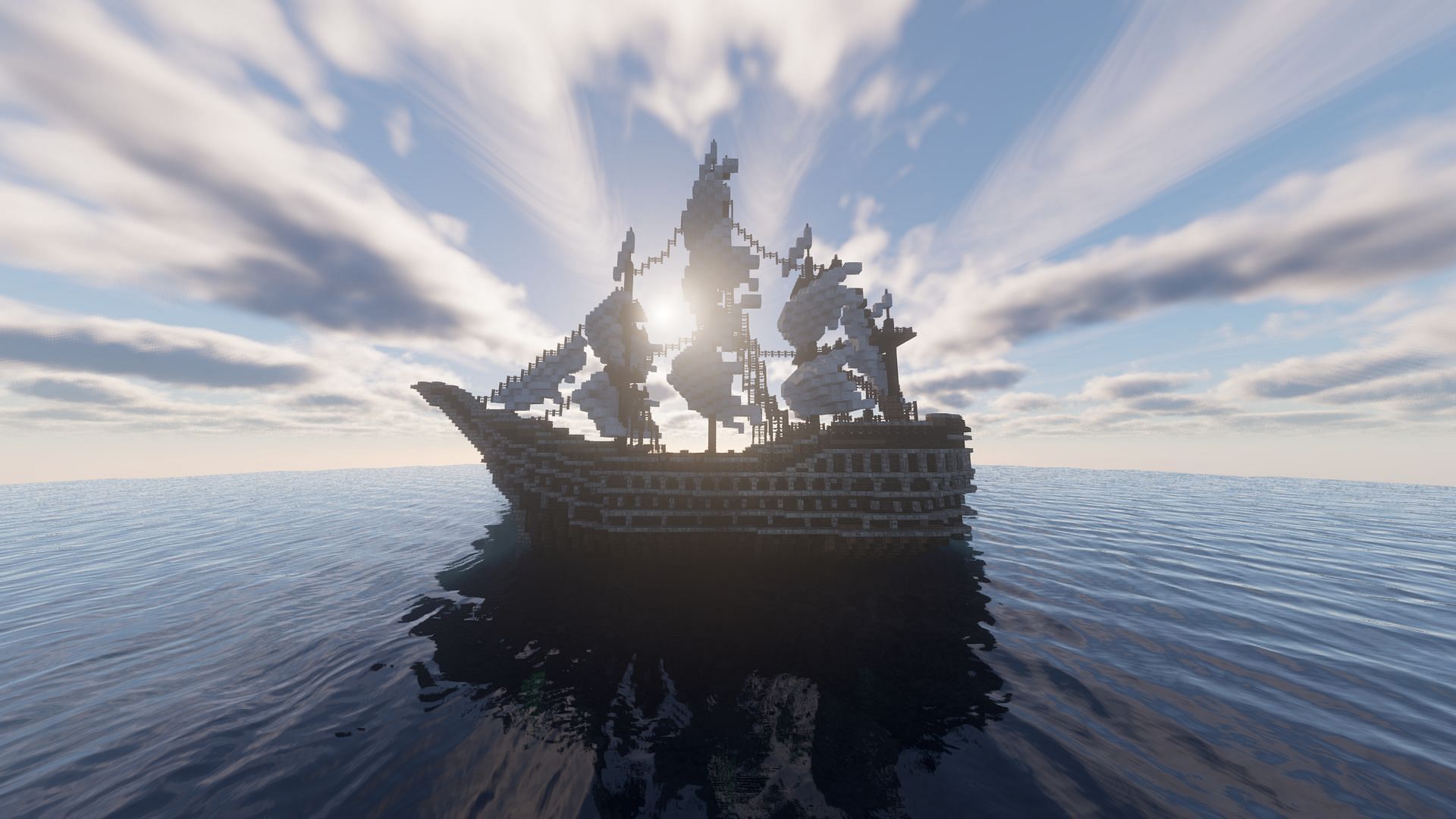 Minecraft player animates ship with realistic CGI and textures