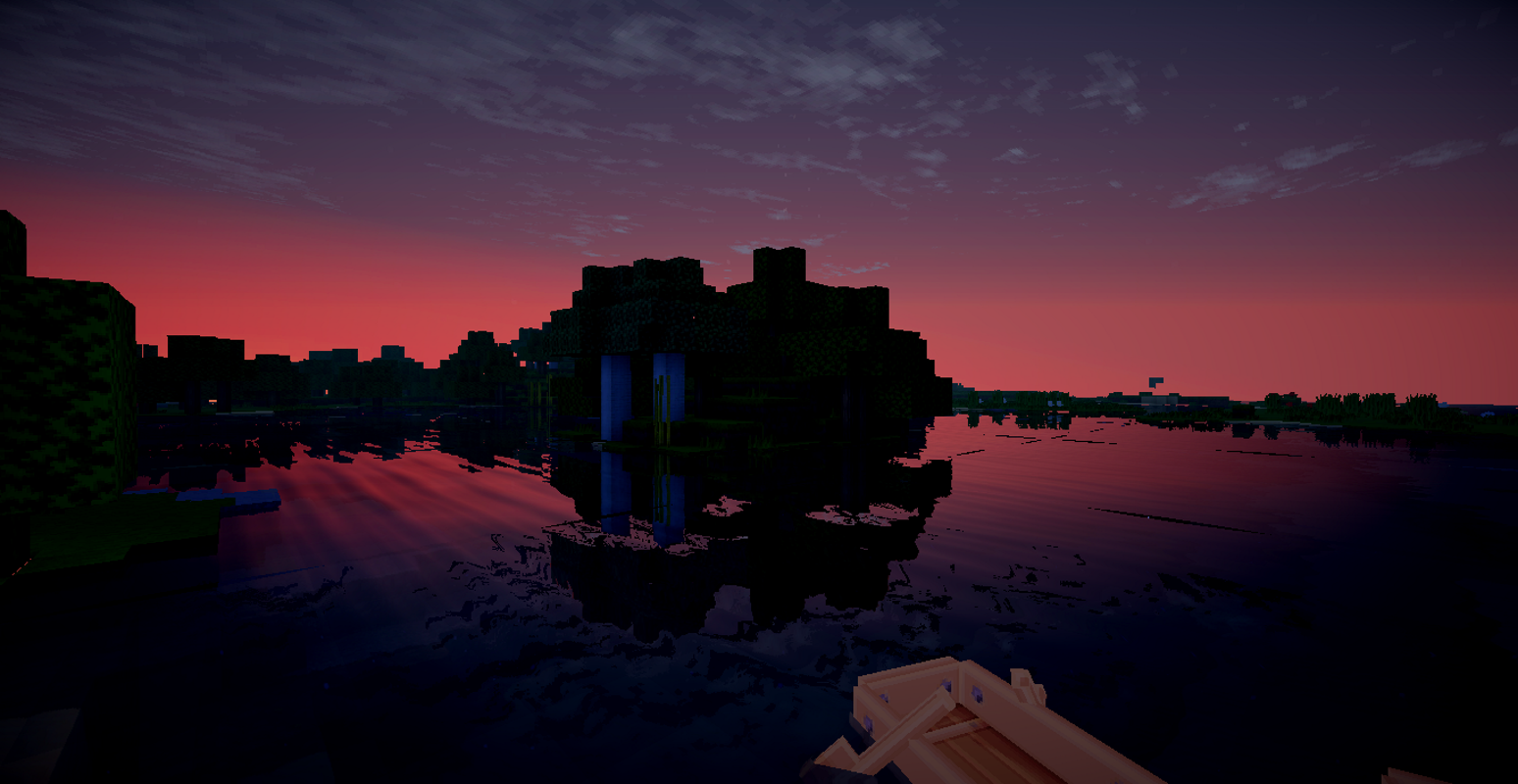 Wallpaper, Minecraft, sunset, tug boats 1548x800