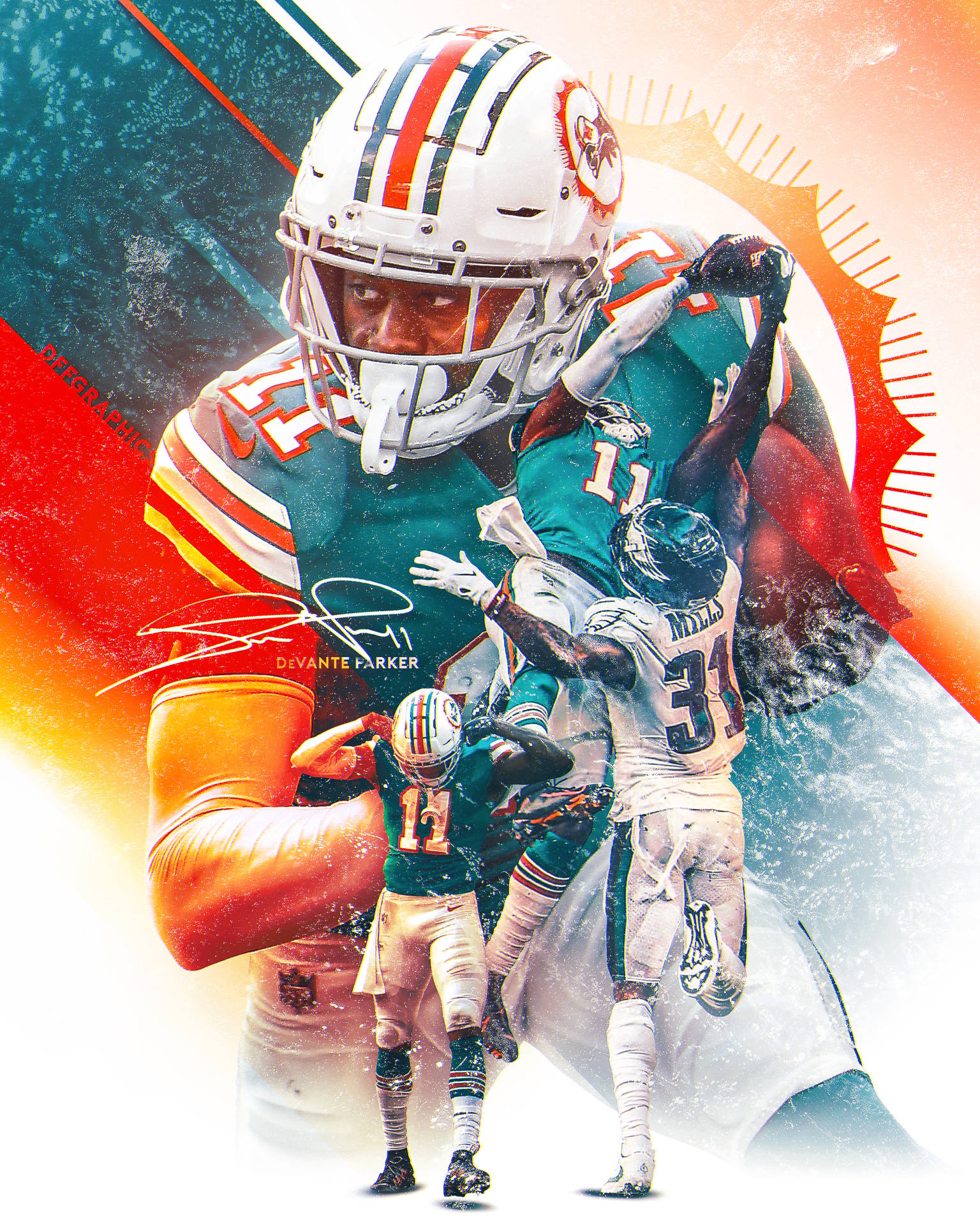 Download Miami Dolphins Fans, Get Ready for the Big Game with This Fun iPhone Wallpaper