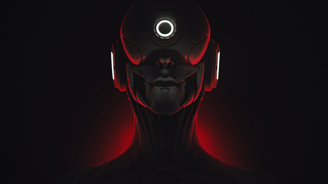 Cyborg Woman Robot Sci Fi Art Wallpaper Background