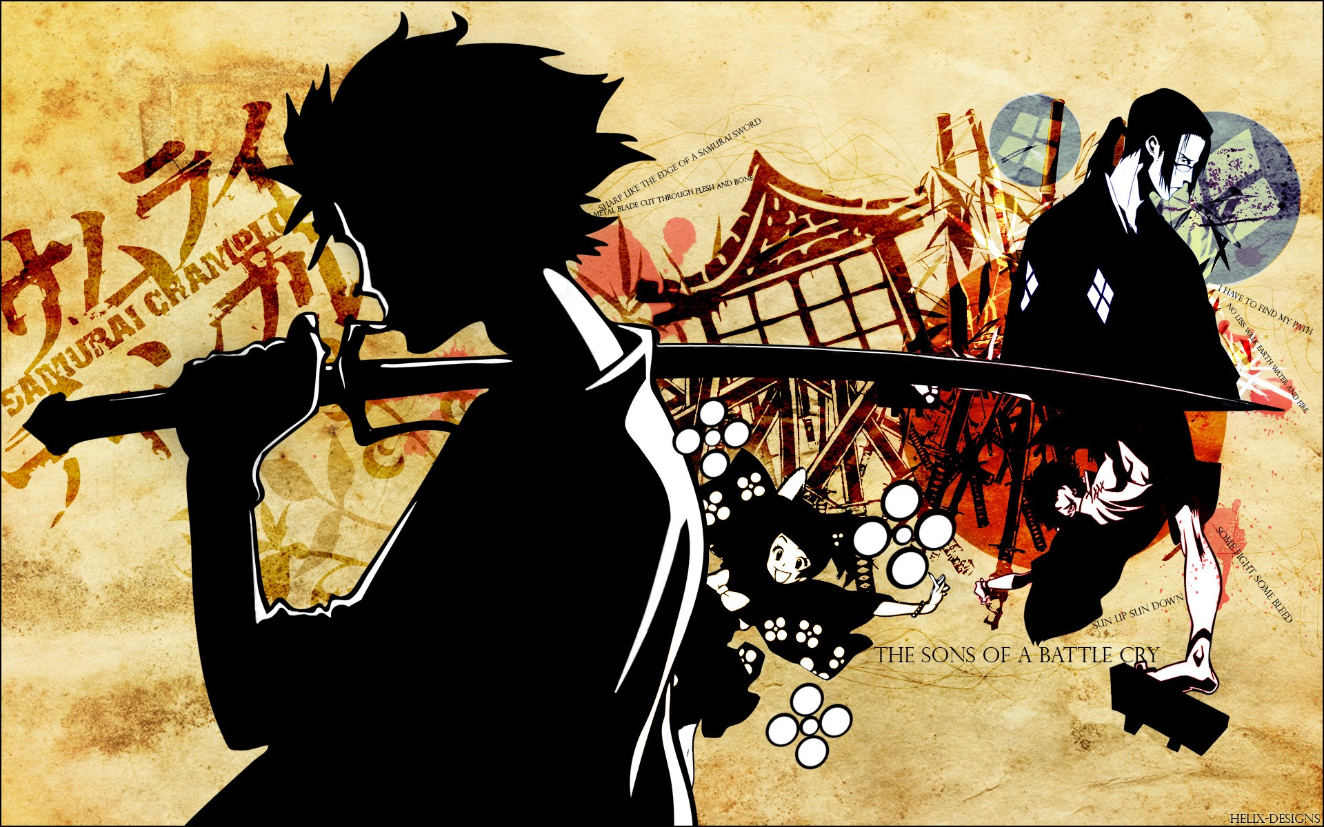 Jin, Samurai Champloo, anime, Mugen Gallery HD Wallpaper