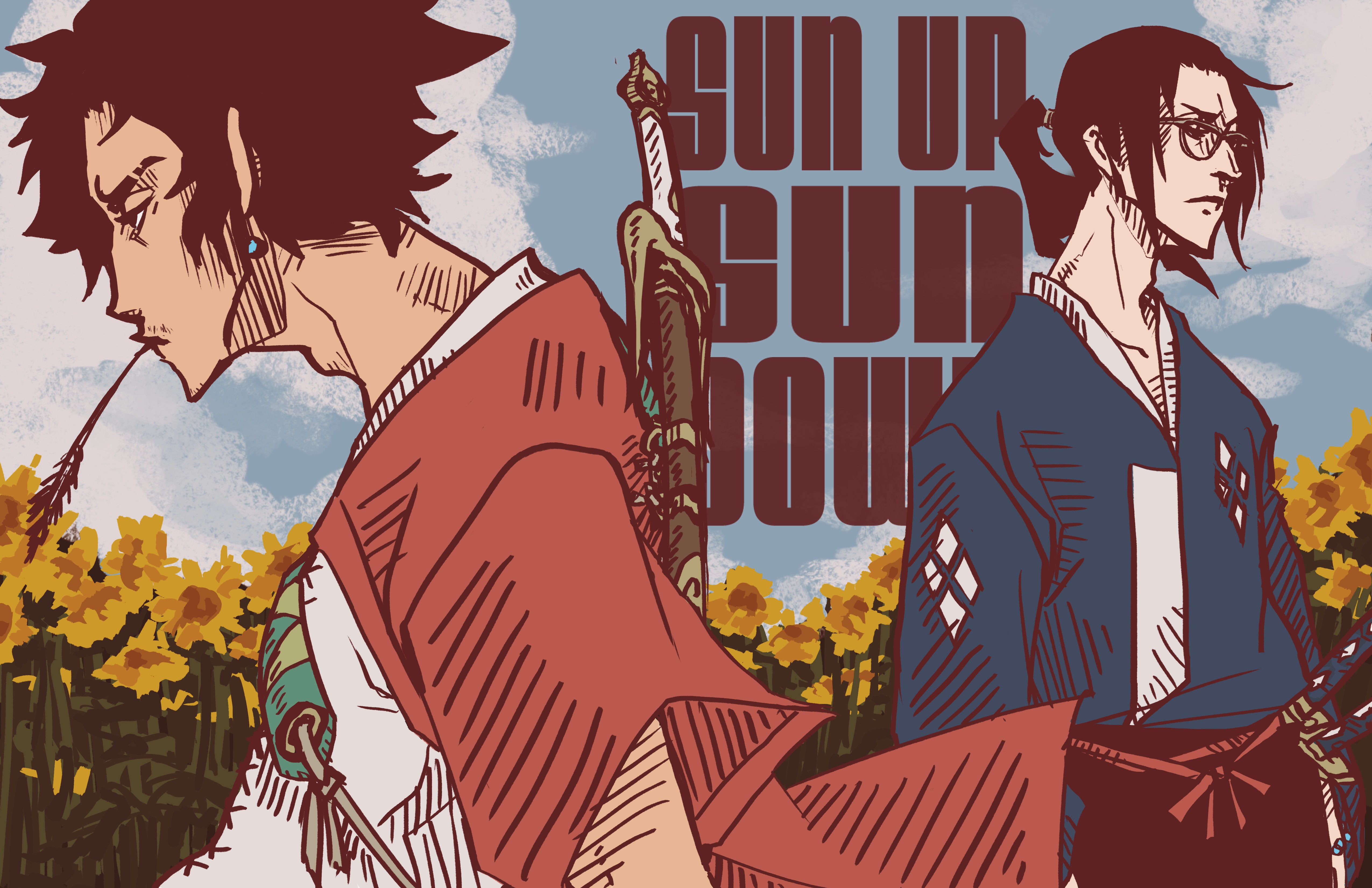 Wallpaper, Samurai Champloo, Jin Samurai Champloo, Mugen 5100x3300