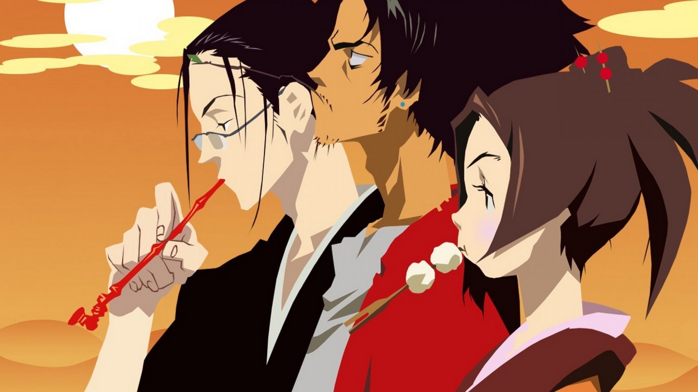 Wallpaper / Samurai Champloo, Fuu, Mugen, Jin free download