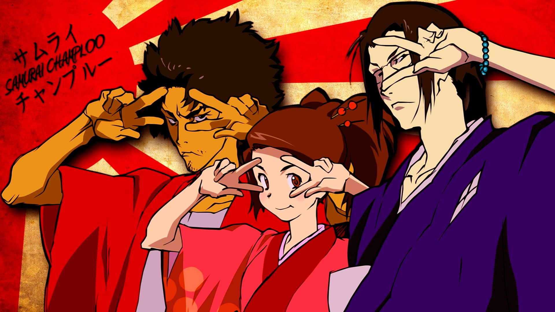 Desktop Wallpaper Jin, Mugen, Fuu Of Samurai Champloo Anime, HD Image, Picture, Background, S8jri4