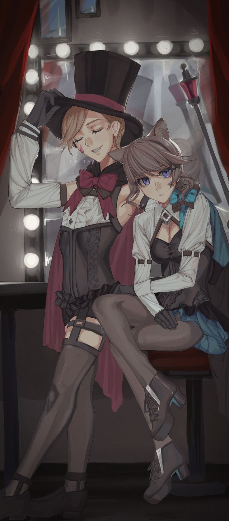 Lyney & Lynette genshin impact. Anime, Anime background, Fan art