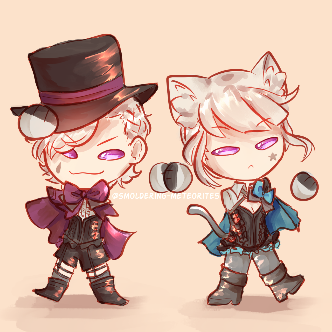 Lyney And Lynette Art ! Non Oc !, R Lyney_Lynette_mains