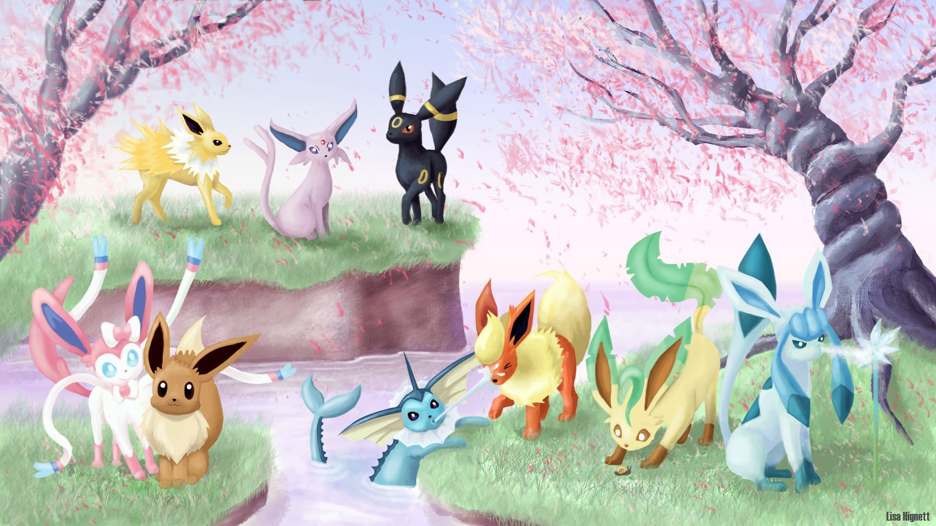 All Eeveelutions Wallpaper