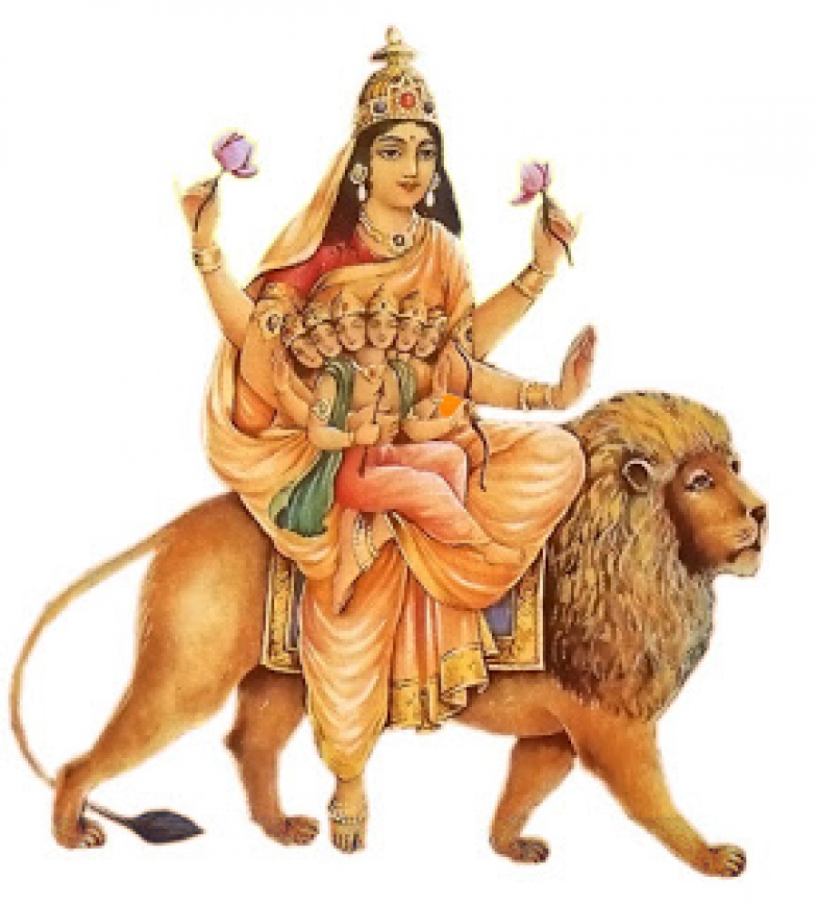 Skandamata Aarti | Happy navratri images, God illustrations, Navratri images