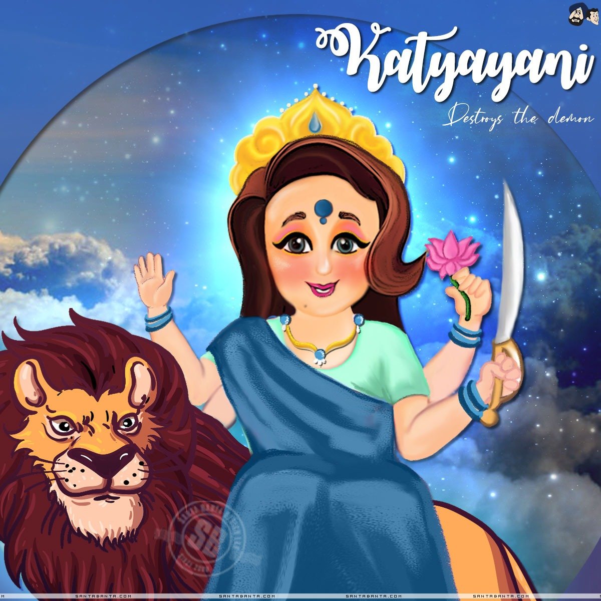 SantaBanta.com Goddess Katyayani bless you all #happynavratri