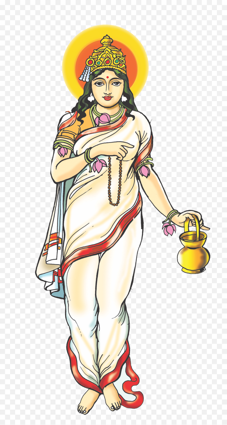 Goddess Navdurga Png Image Brahmacharini Png, Goddess Png transparent png image