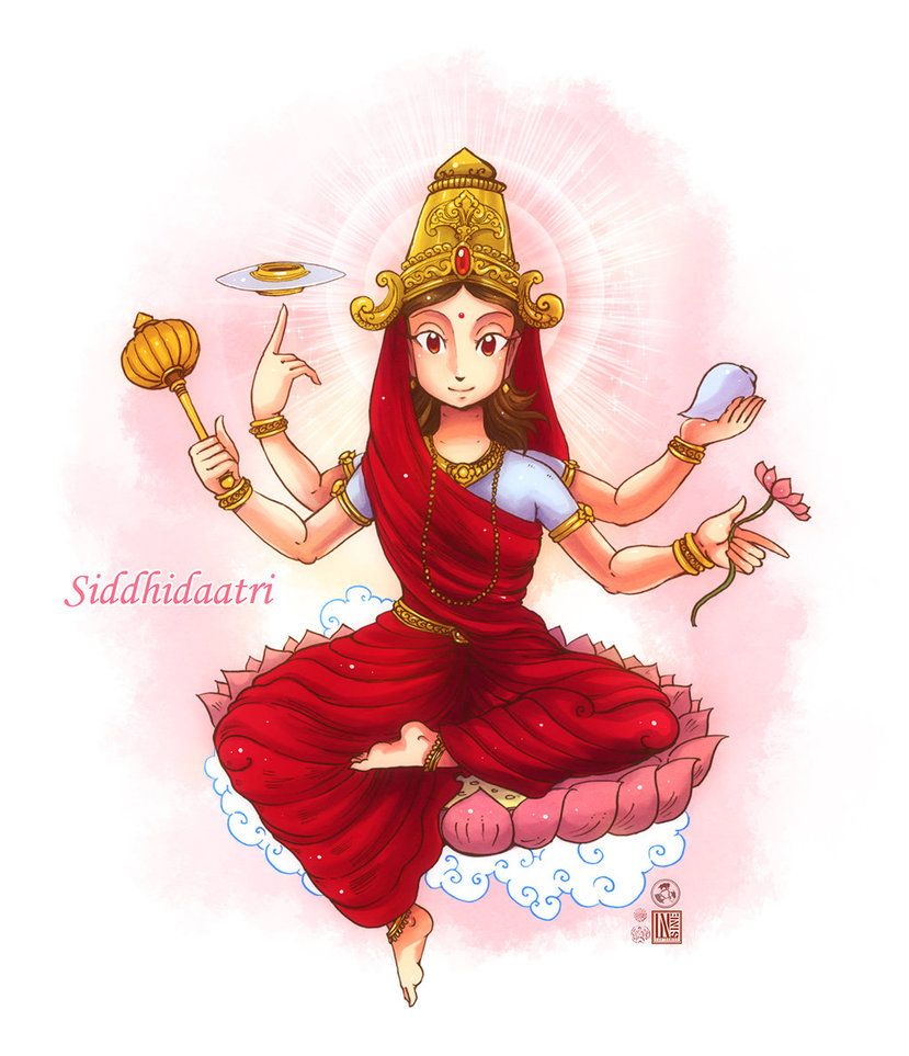 Siddhidatri mata. Navratri image, Durga goddess, Navratri devi image