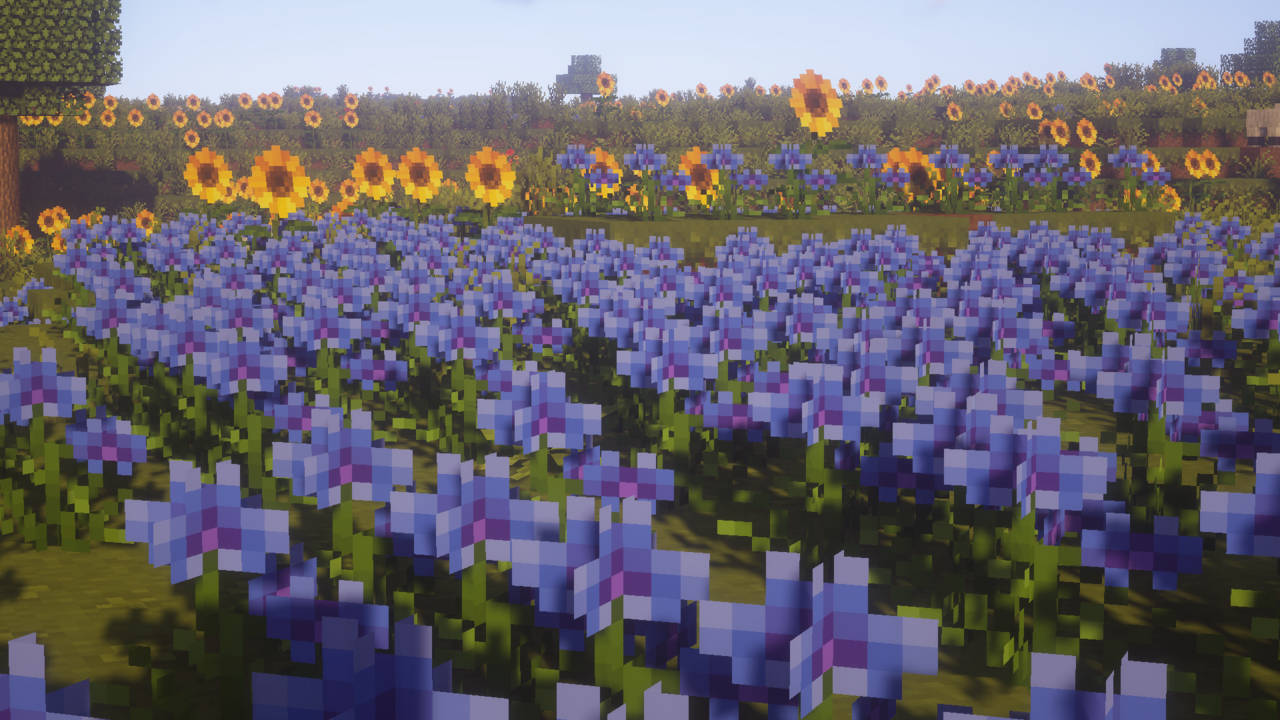 Download Minecraft Aesthetic Fresh Flower Garden Wallpaper