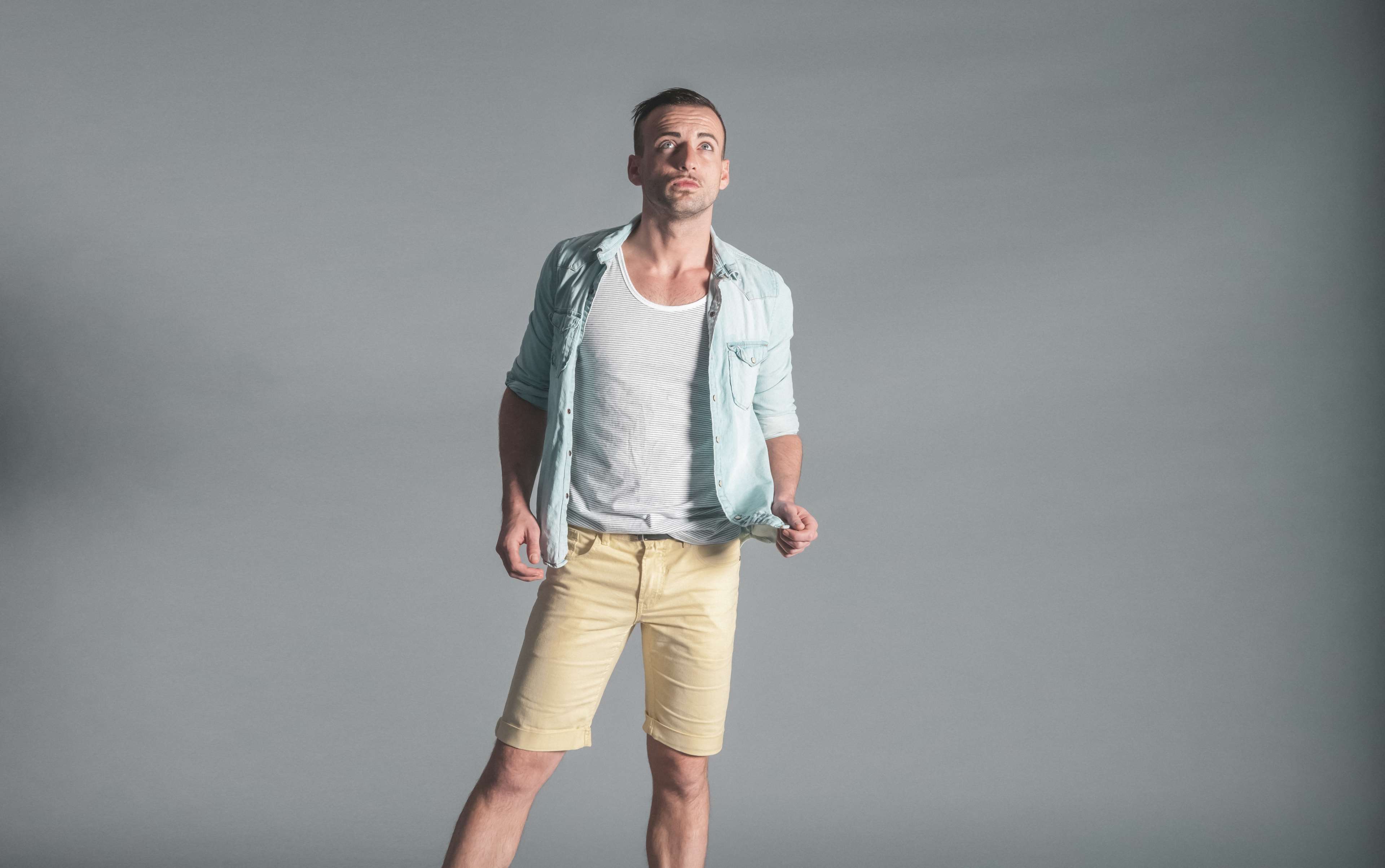 casual, fashion, man, model, outfit, person, shorts 4k Gallery HD Wallpaper