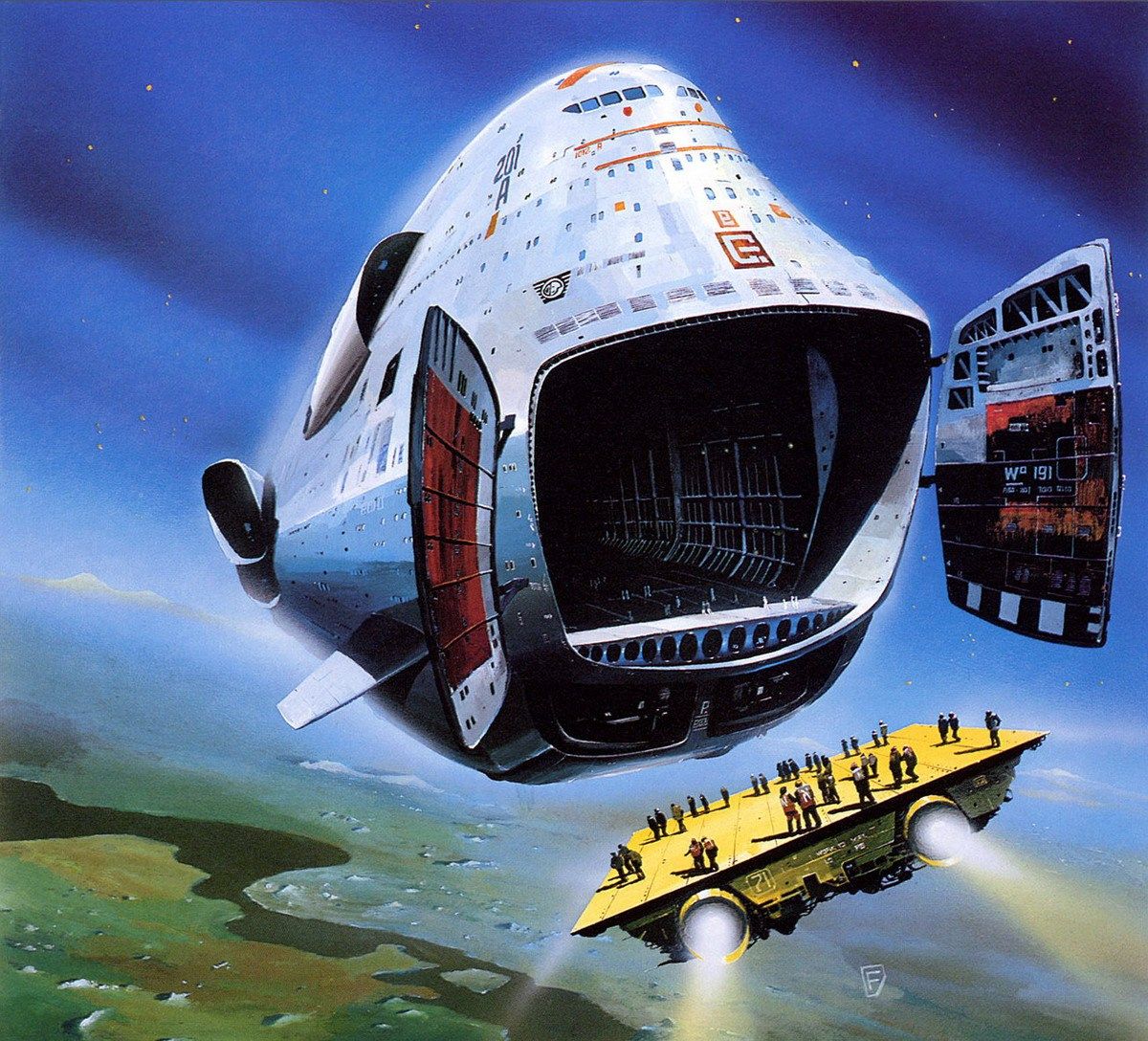 Chris Foss. Science fiction artwork, Sci fi art, Science fiction art