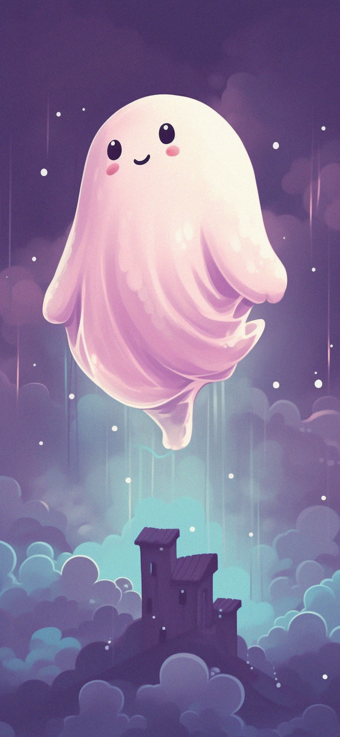 Friendly Ghost Cute Wallpaper