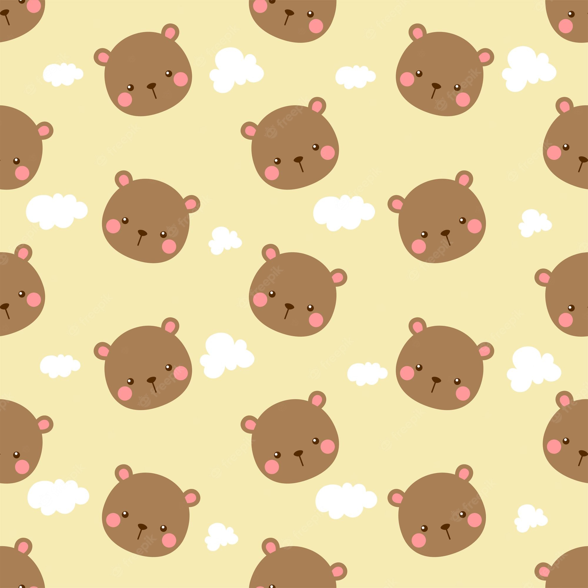 Cute Brown Bear Wallpaper Image