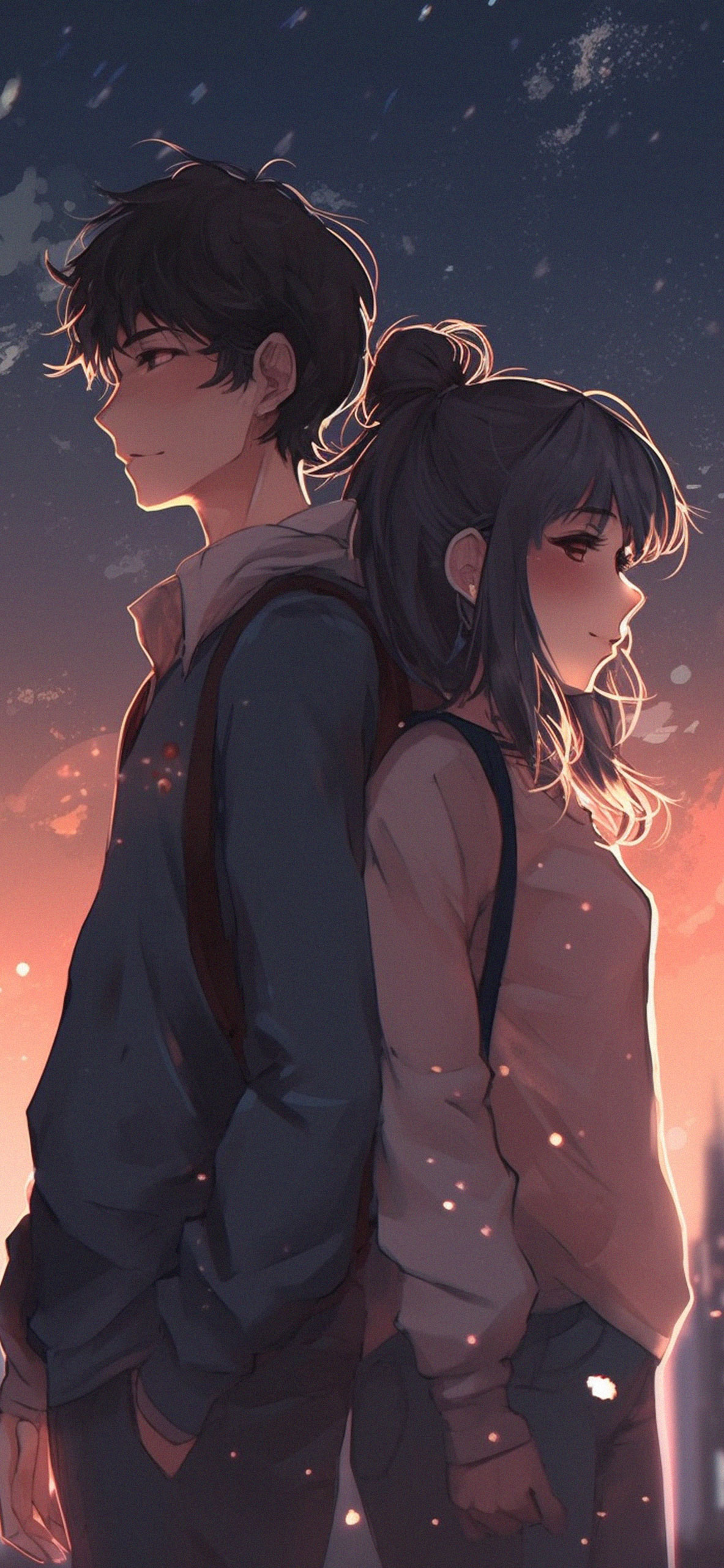 Boy & Girl in Love Anime Wallpaper