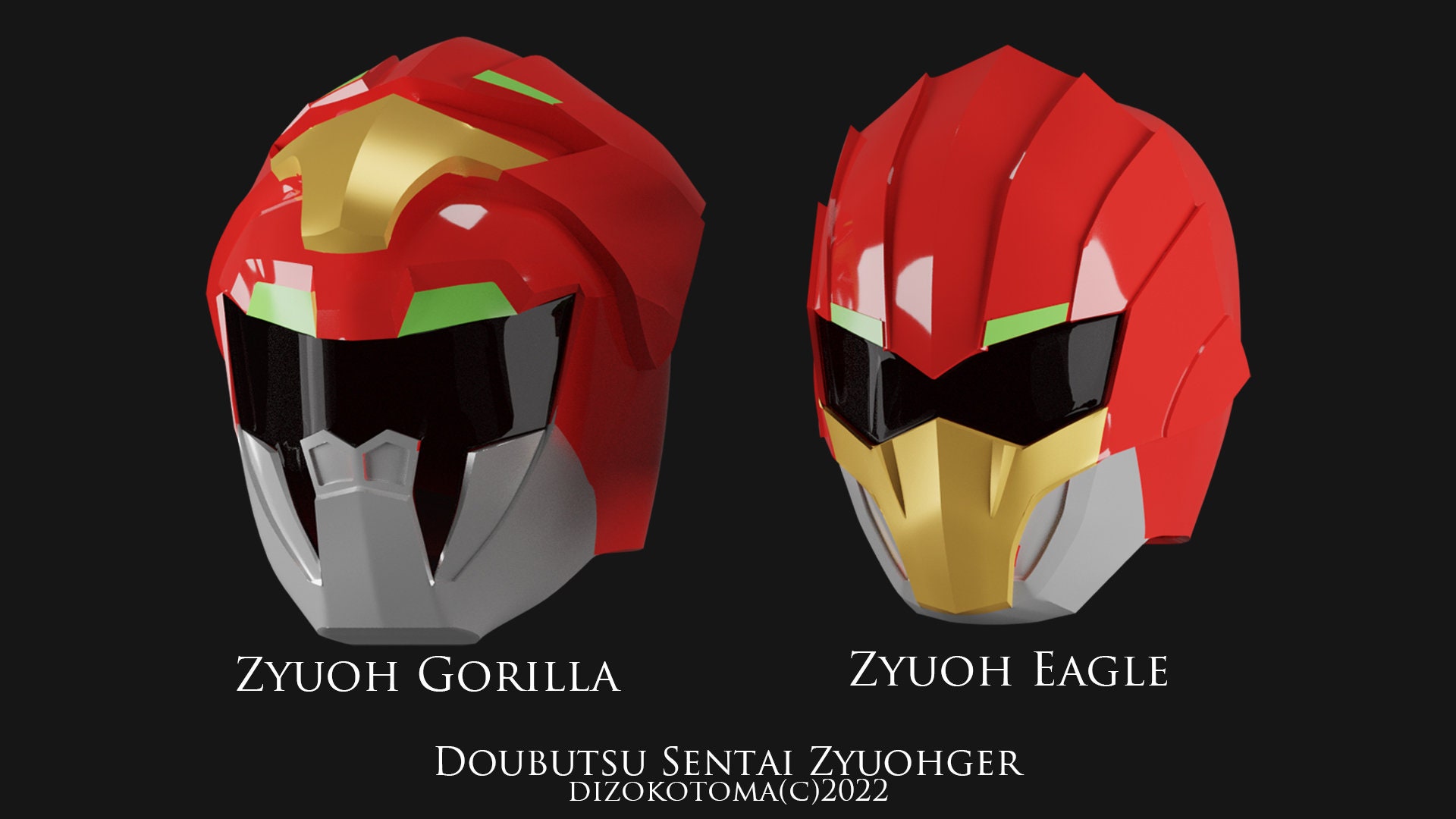Doubutsu Sentai Zyuohger Zyouh Eagle / Gorilla Helmet