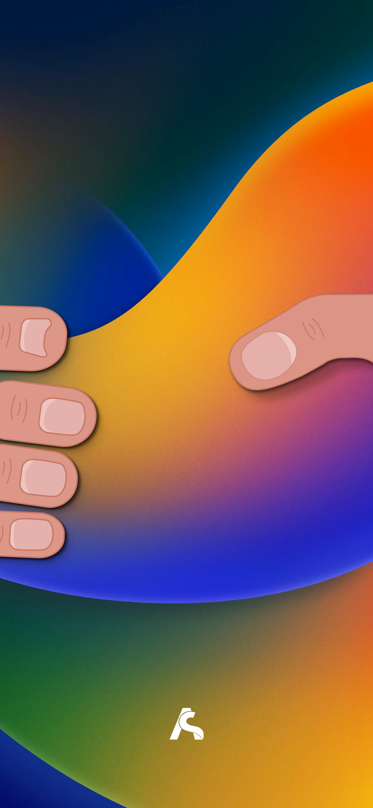 A Hand Holding iPhone Wallpaper